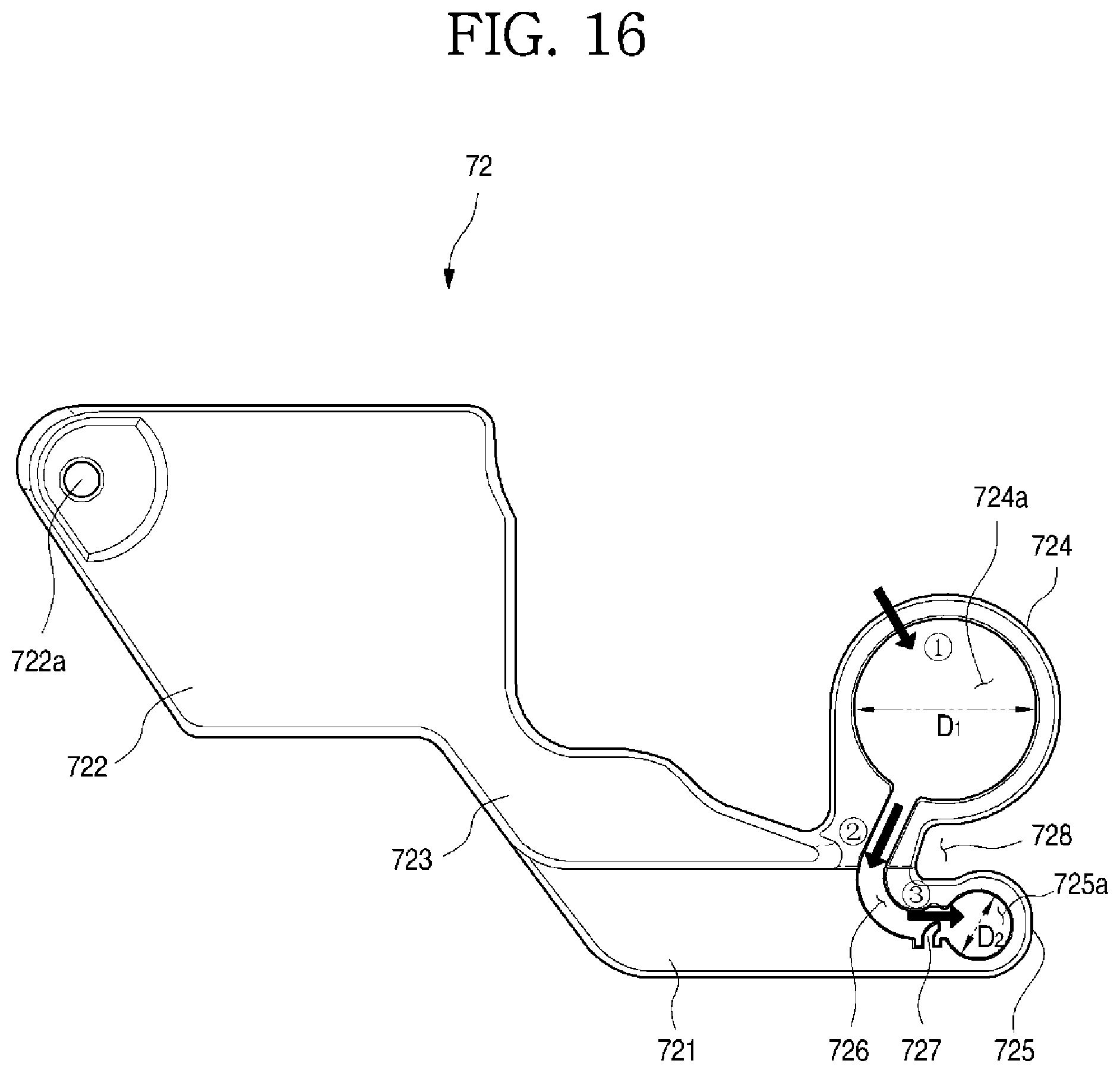 Patent US11793330 Figure 16 – Refrigerator