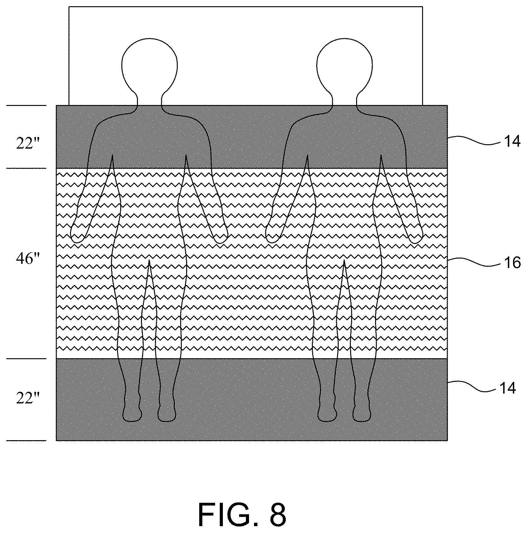 Patent US11793333 Figure 8 – Bed covering system