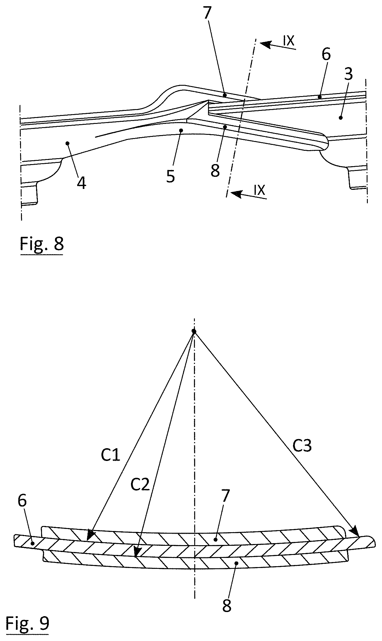 Patent US11793335 Figure 6 – Interconnectable dinner plates with integrated rim element