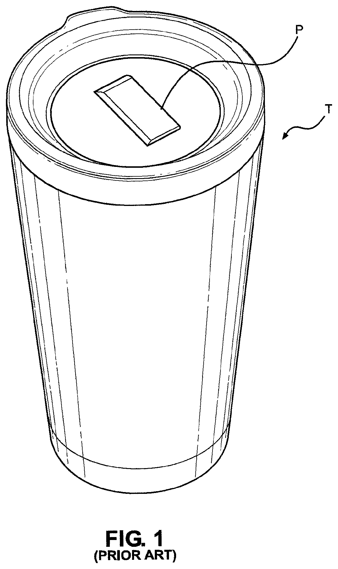 Patent US11793338 Figure 1 – Beverage container holder assembly