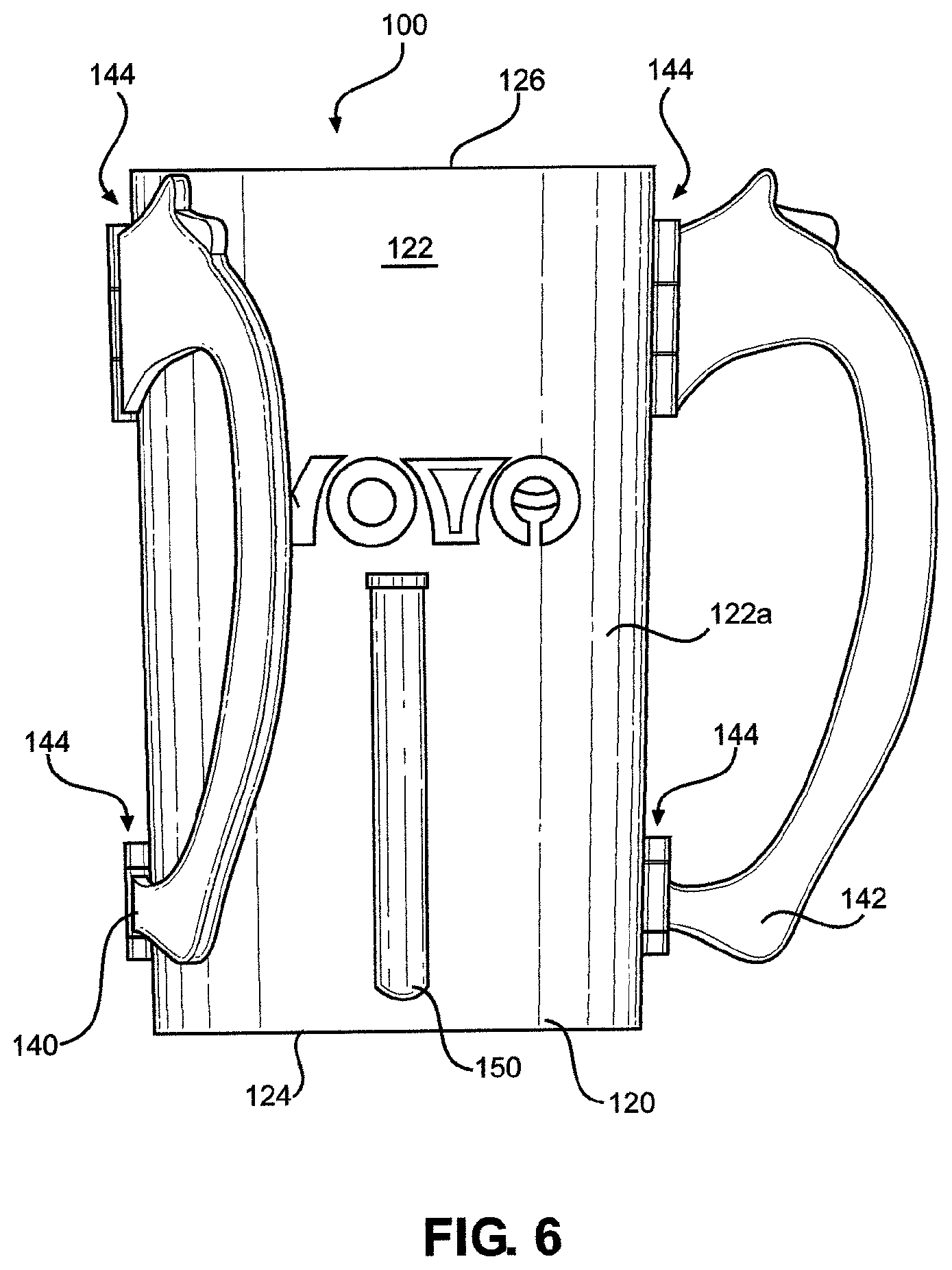Patent US11793338 Figure 5 – Beverage container holder assembly