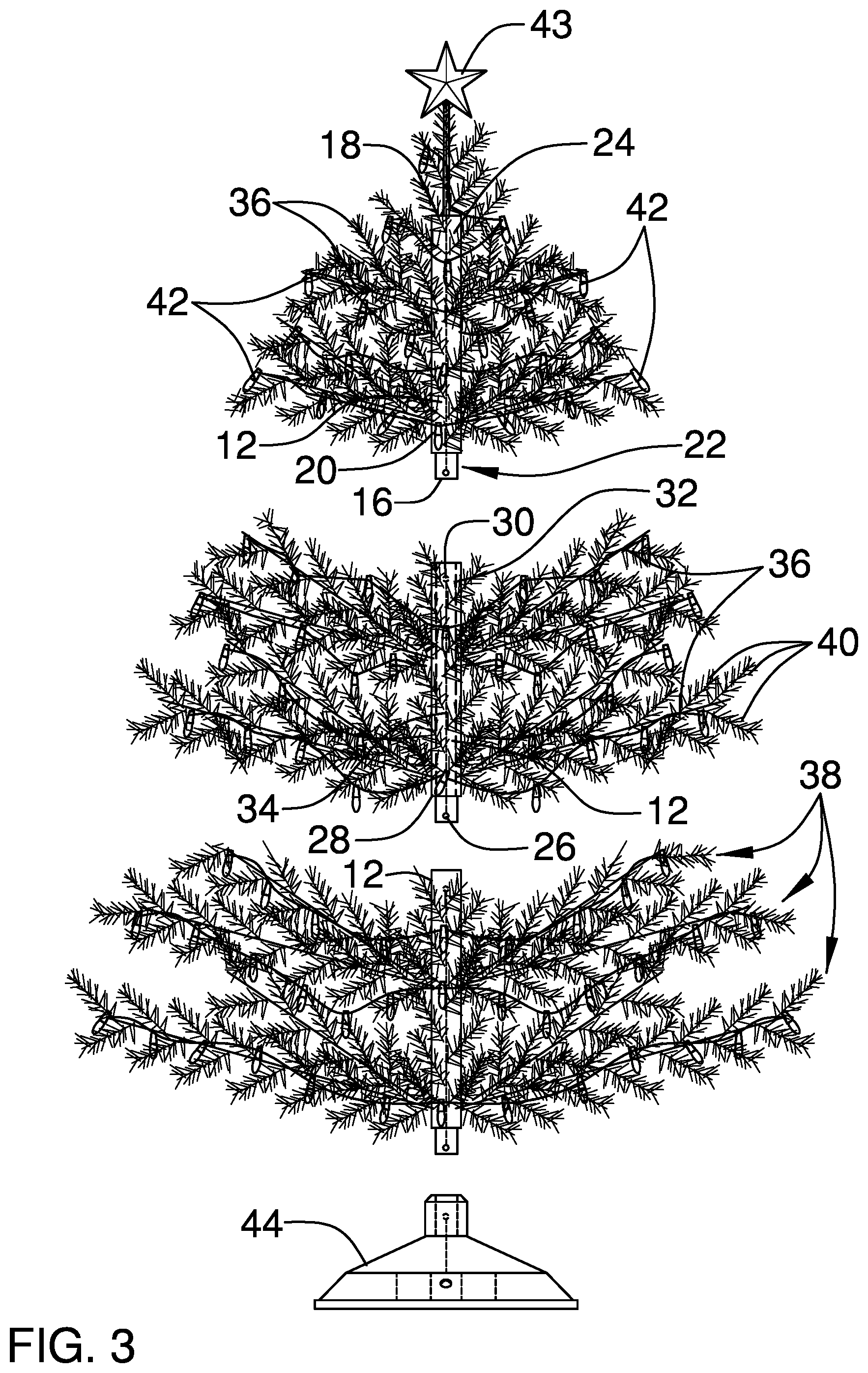 Patent US11793342 Figure 3 – Modular Christmas tree assembly