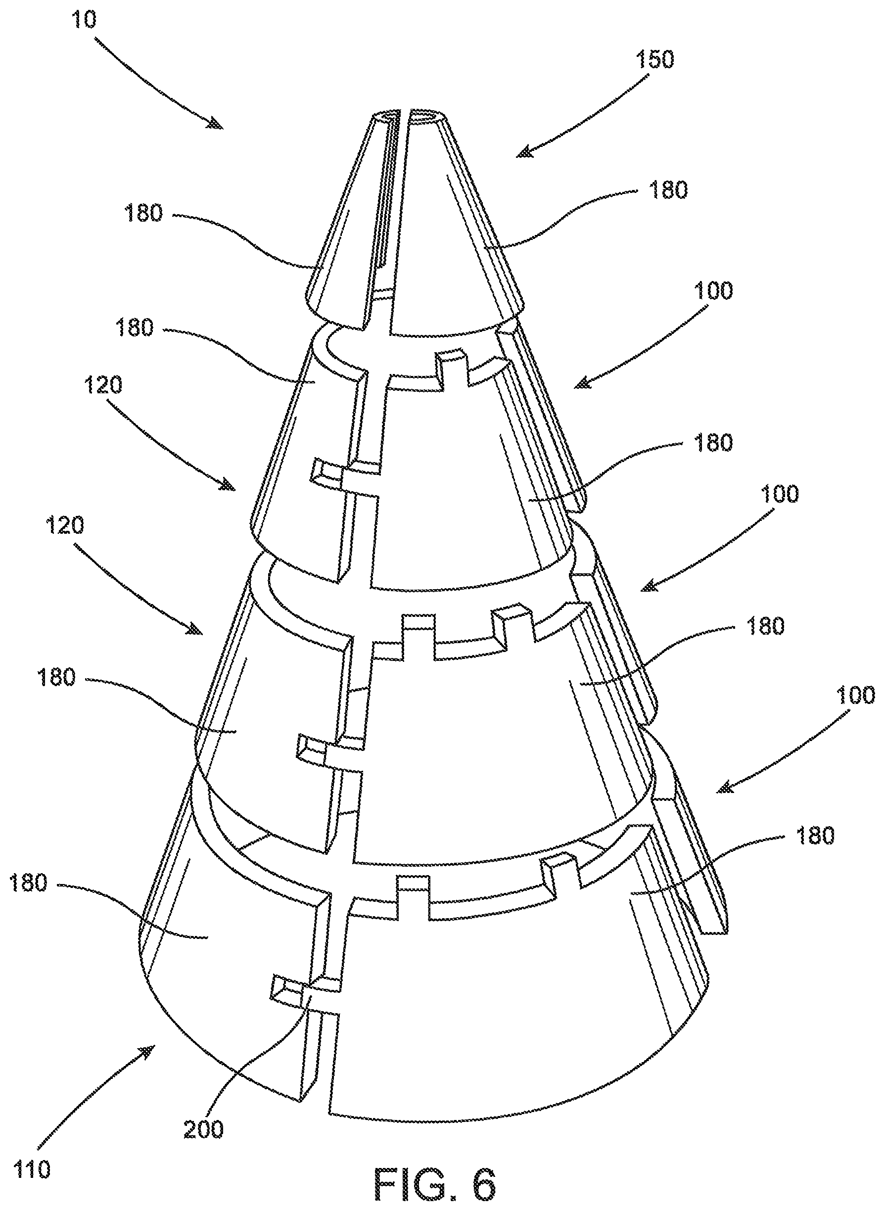 Patent US11793343 Figure 4 – Artificial tree assembly