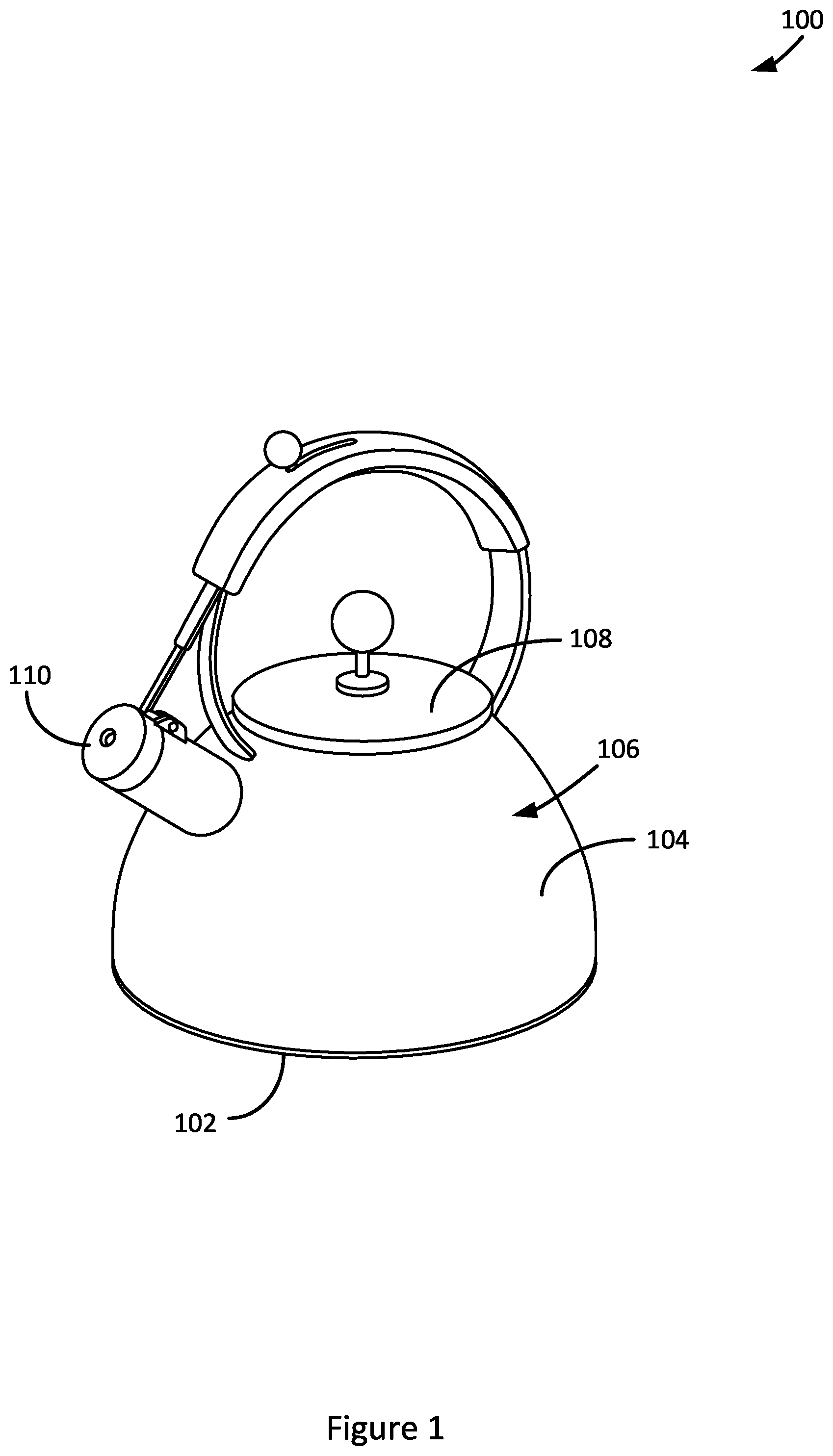 Patent US11793346 Figure 1 – Vessel for transferring thermal energy to and inducing convection in a contained fluid