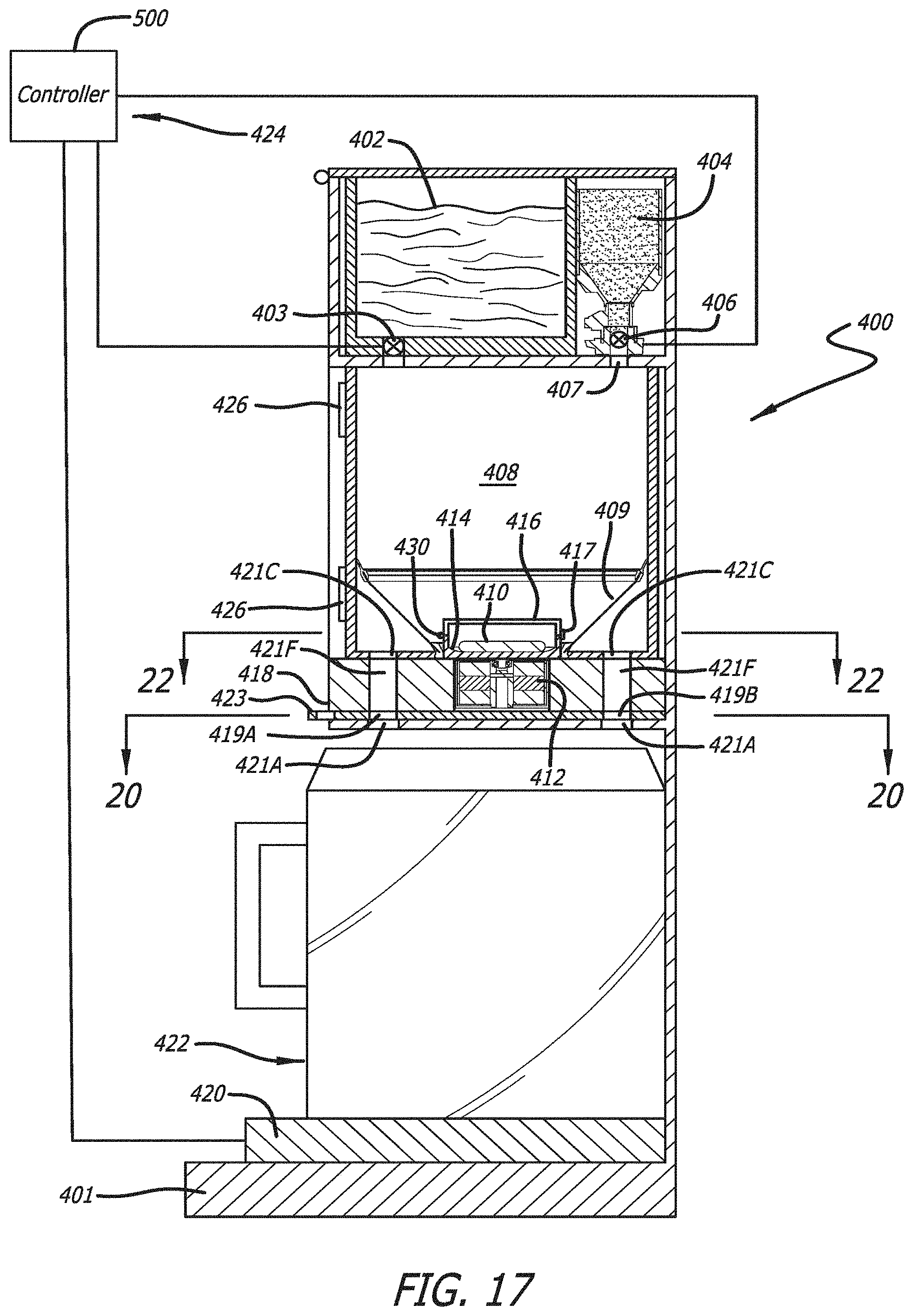 Patent US11793347 Figure 17 – Magnetically driven beverage brewing system and method