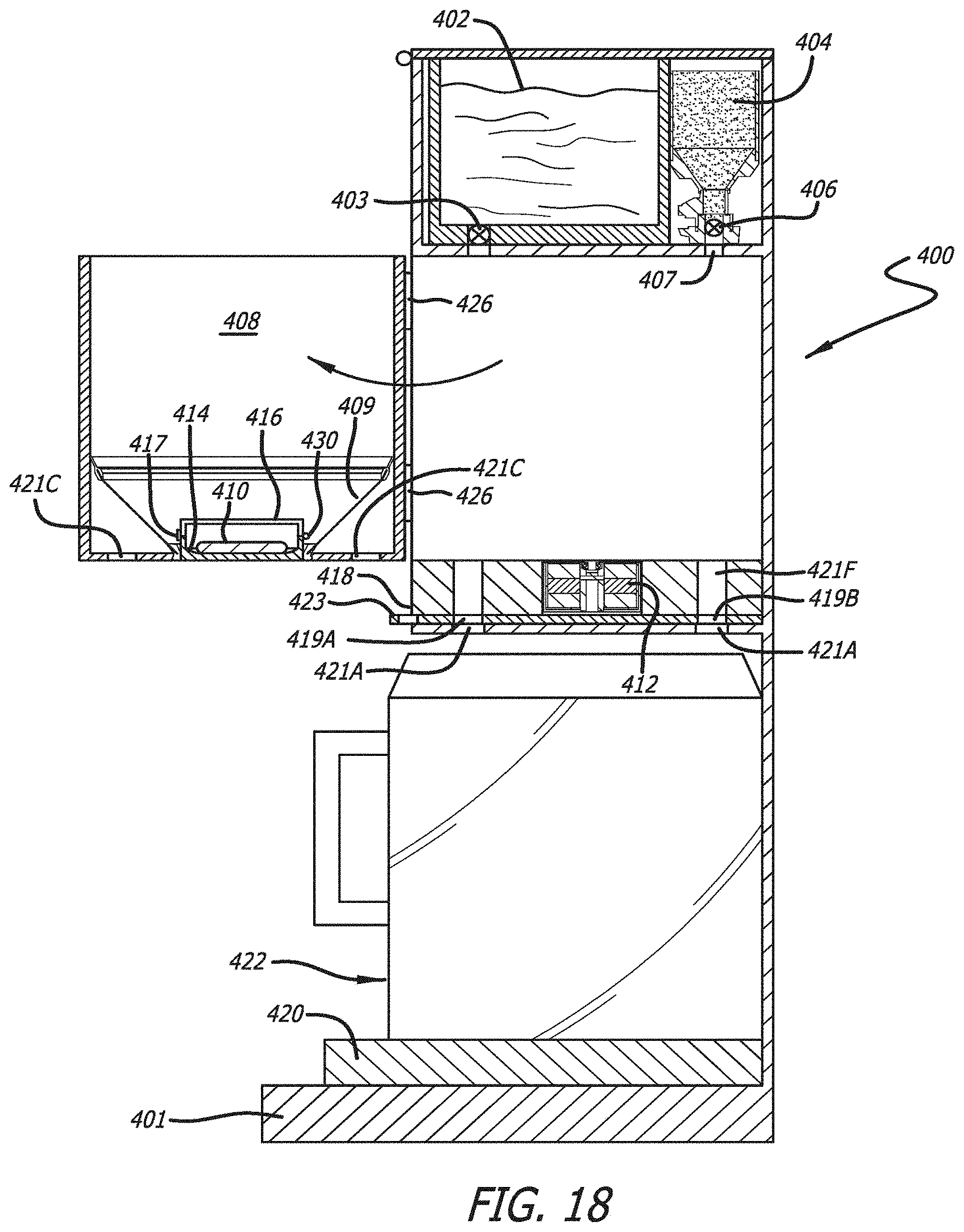 Patent US11793347 Figure 18 – Magnetically driven beverage brewing system and method