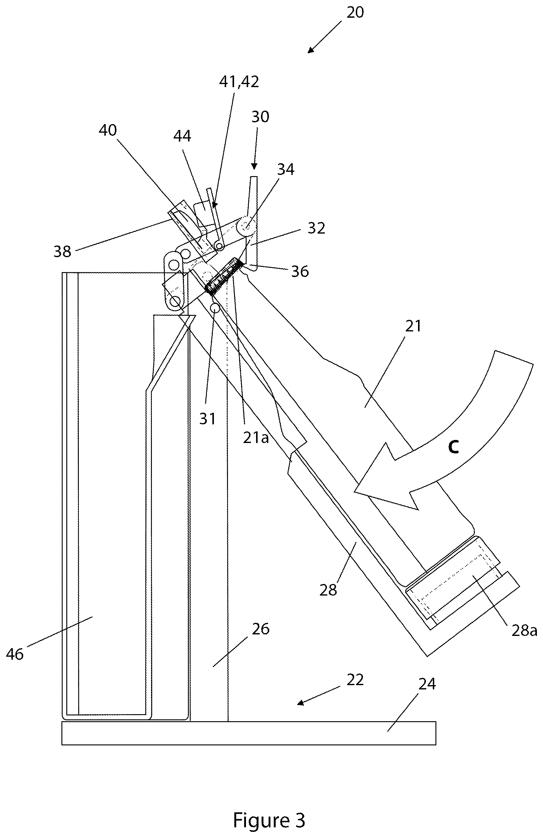 Patent US11793349 Figure 4 – Bottle opening and additive dispensing apparatus