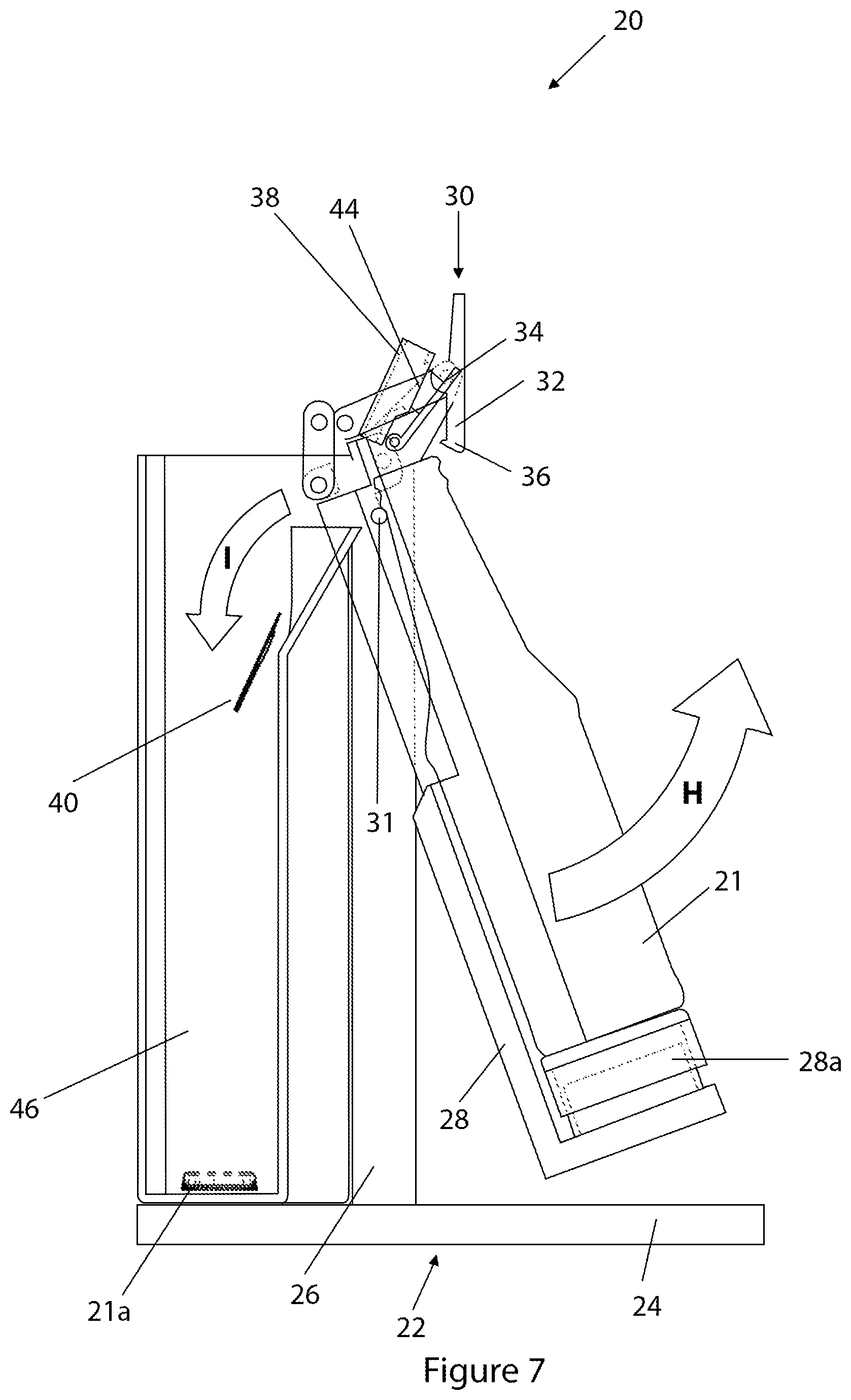 Patent US11793349 Figure 8 – Bottle opening and additive dispensing apparatus