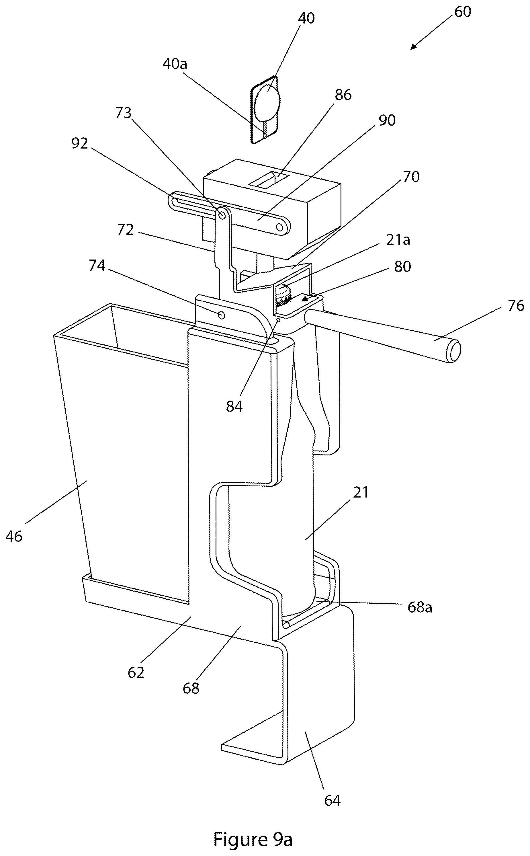 Patent US11793349 Figure 10 – Bottle opening and additive dispensing apparatus