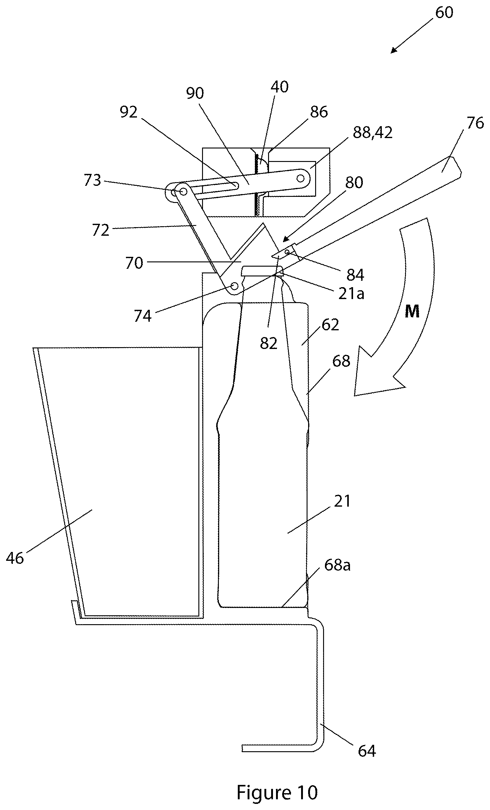 Patent US11793349 Figure 12 – Bottle opening and additive dispensing apparatus