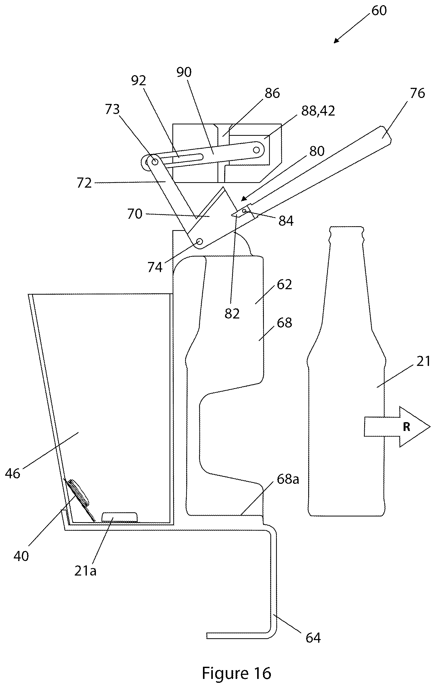 Patent US11793349 Figure 18 – Bottle opening and additive dispensing apparatus