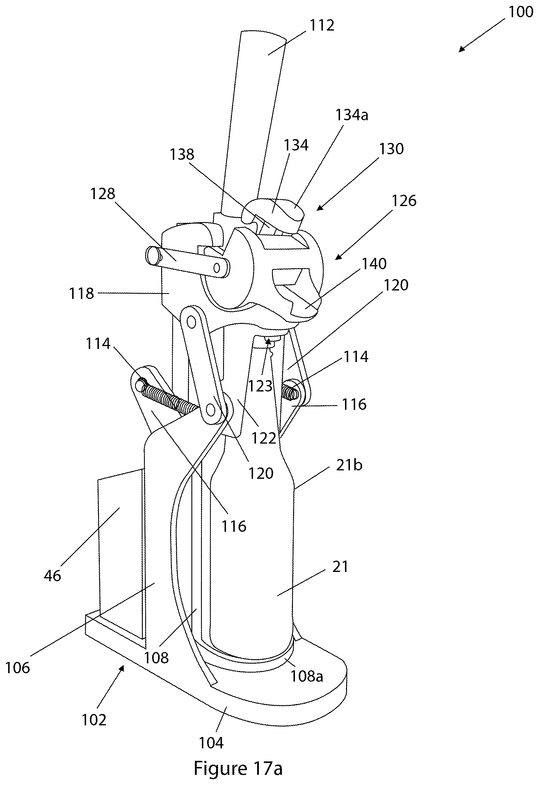 Patent US11793349 Figure 19 – Bottle opening and additive dispensing apparatus