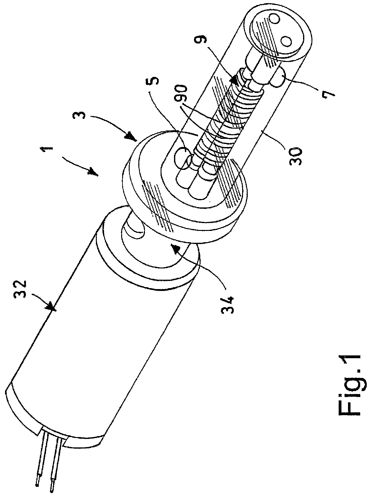 Patent US11793350 Figure 1 – Device and method for emulsifying liquid or solid products, in particular food products such as milk or ice cream