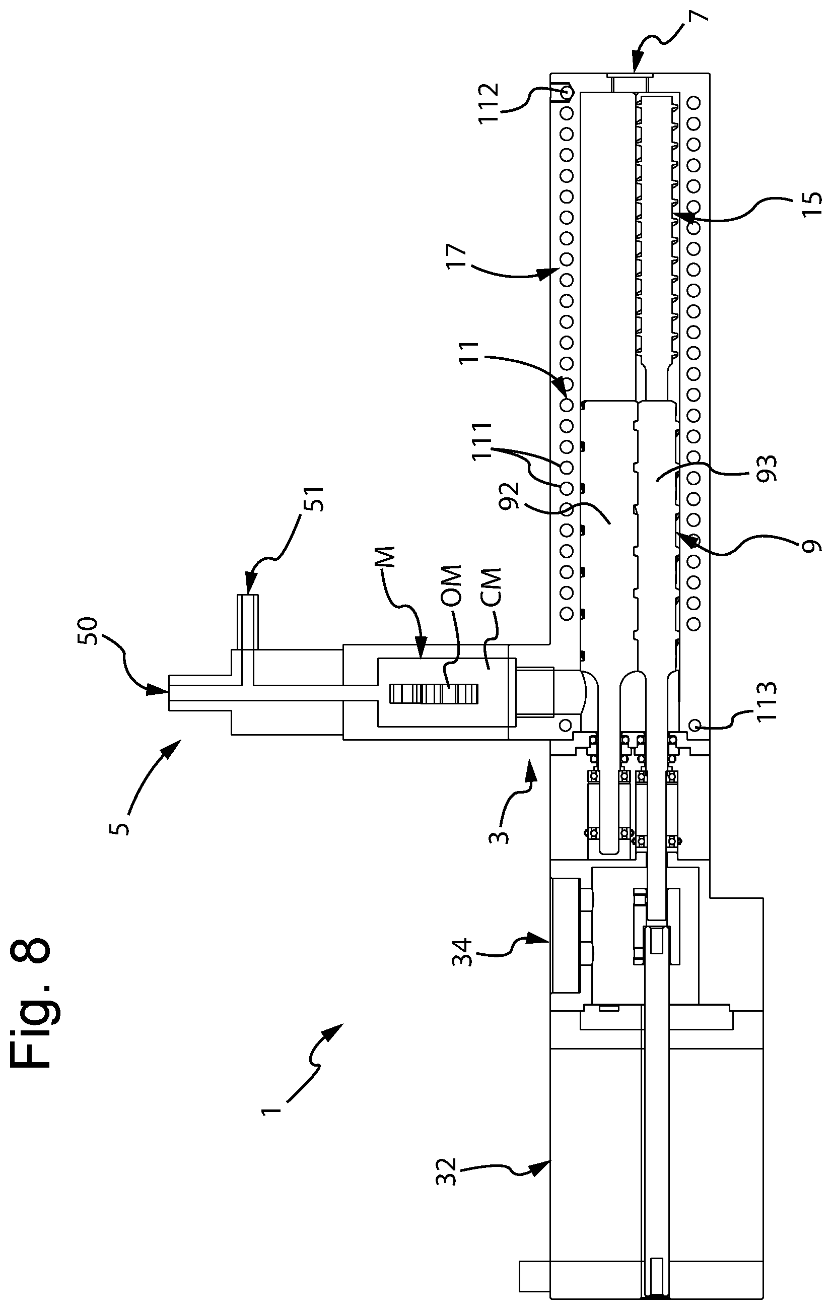 Patent US11793350 Figure 8 – Device and method for emulsifying liquid or solid products, in particular food products such as milk or ice cream