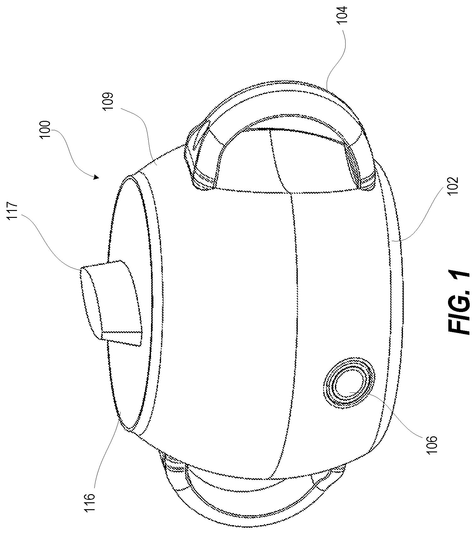 Patent US11793353 Figure 1 – Heating container