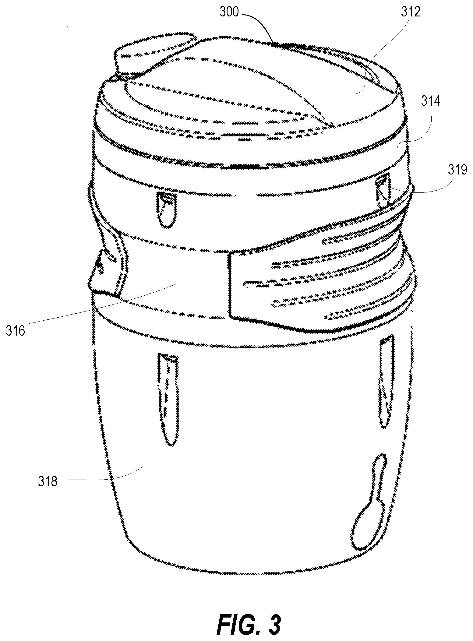 Patent US11793353 Figure 3 – Heating container