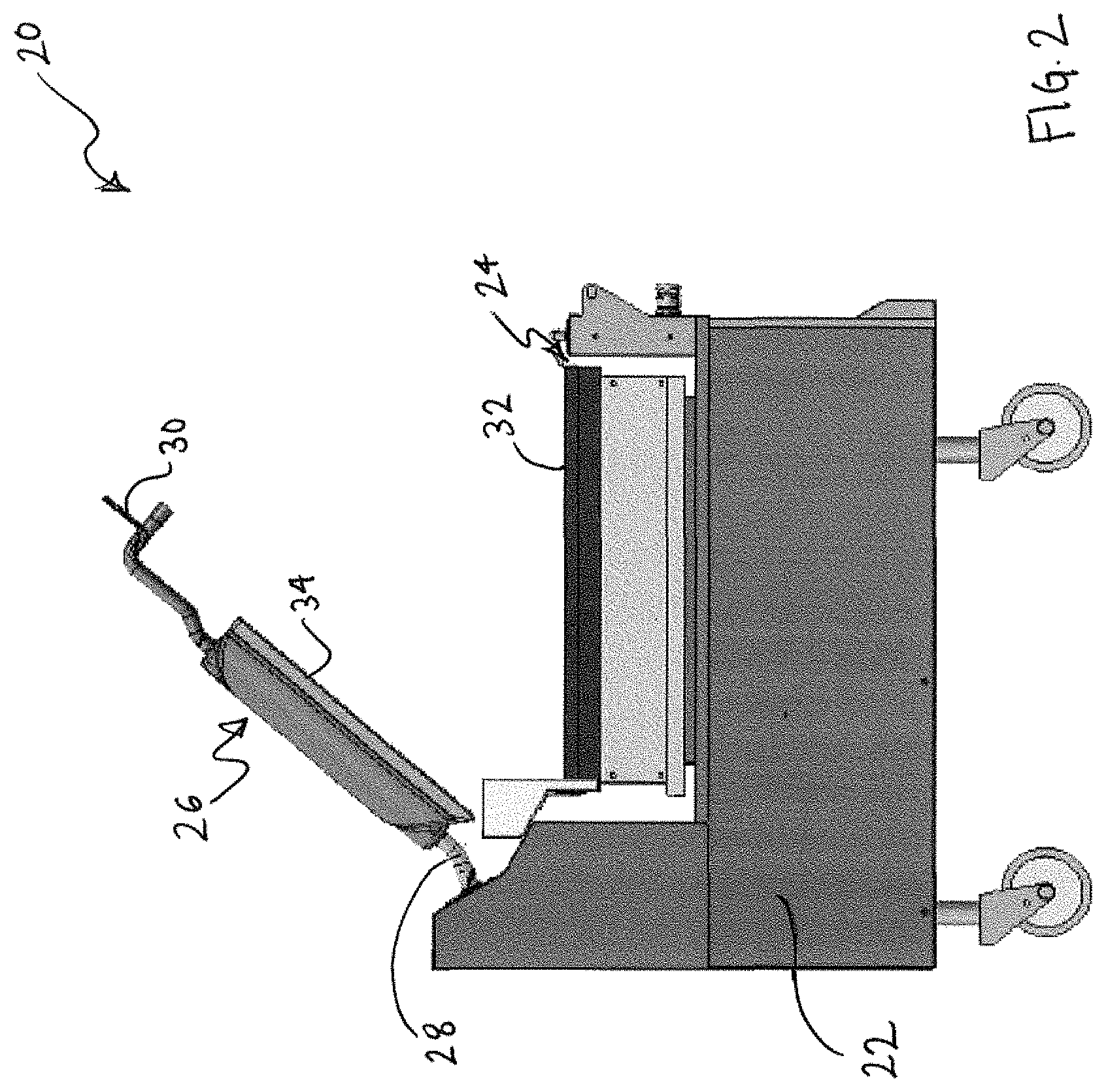 Patent US11793355 Figure 2 – Grilling appliance with lower platen position control