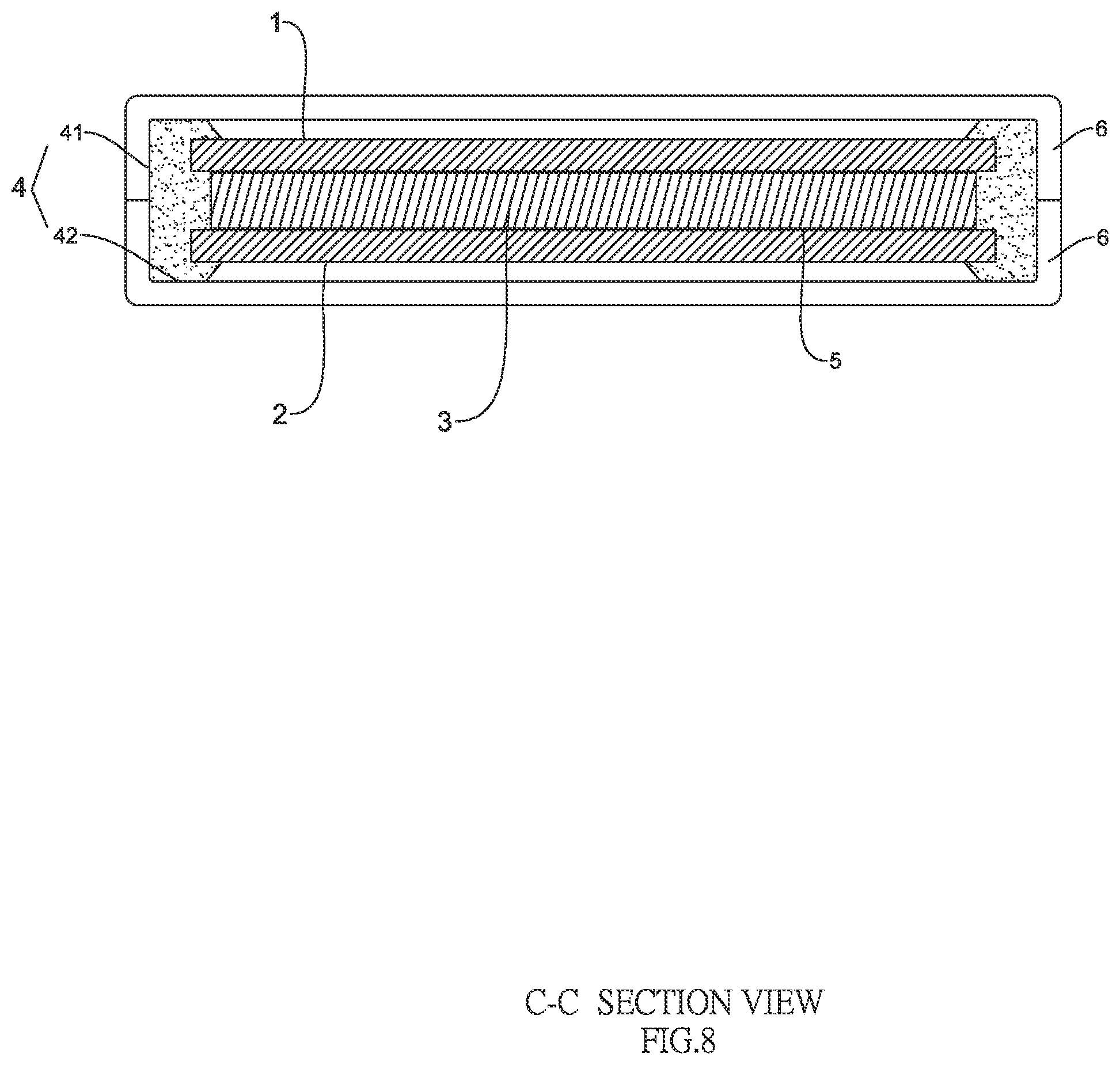 Patent US11793360 Figure 8 – Anti-slip and safe chopping board structure having composite sandwich
