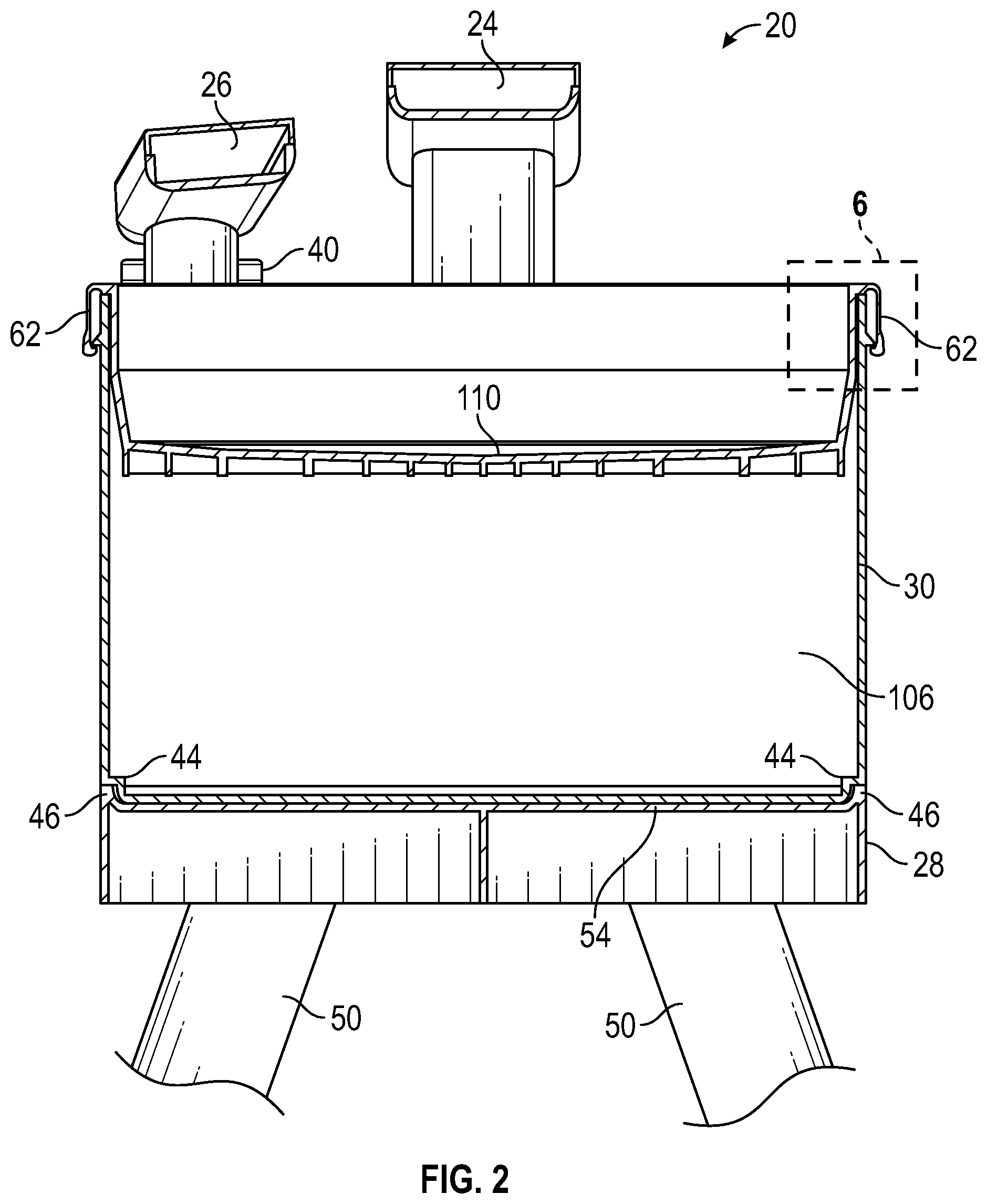 Patent US11793361 Figure 2 – Portable child sink