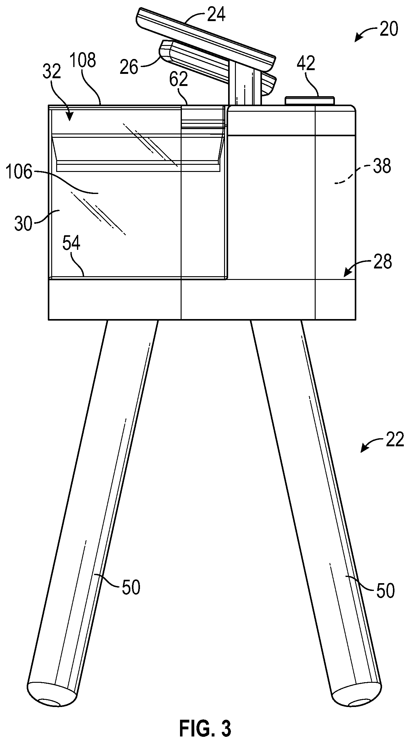 Patent US11793361 Figure 3 – Portable child sink