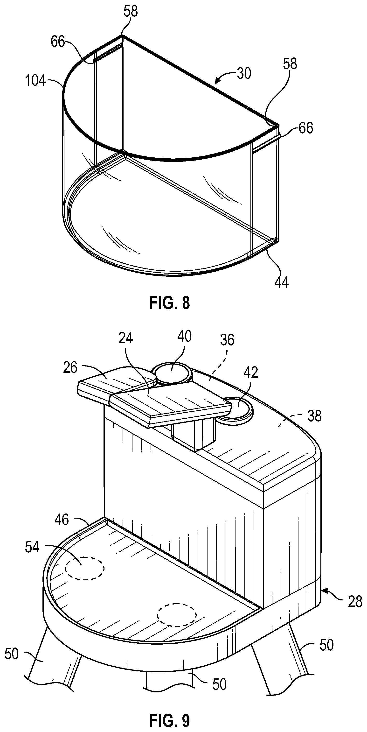 Patent US11793361 Figure 7 – Portable child sink