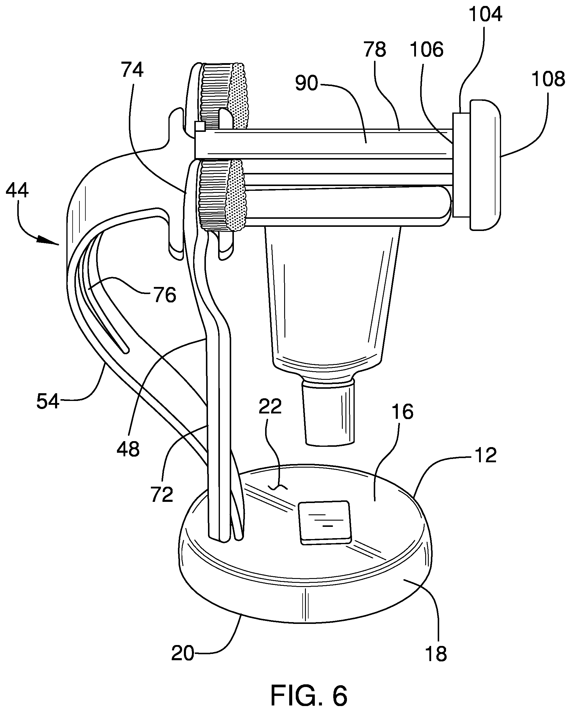 Patent US11793362 Figure 4 – Toothpaste and toothbrush holder assembly
