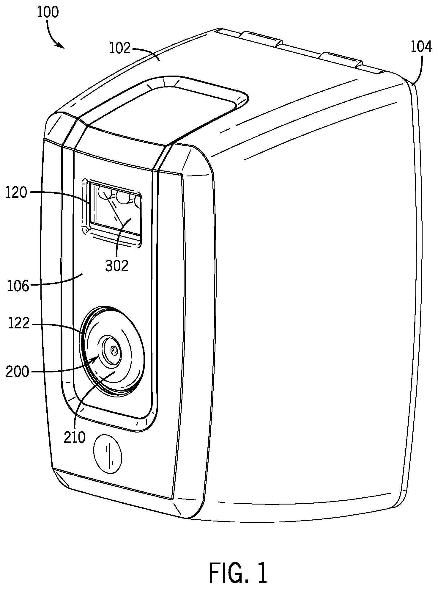 Patent US11793365 Figure 1 – Dispenser for use with refill cartridge