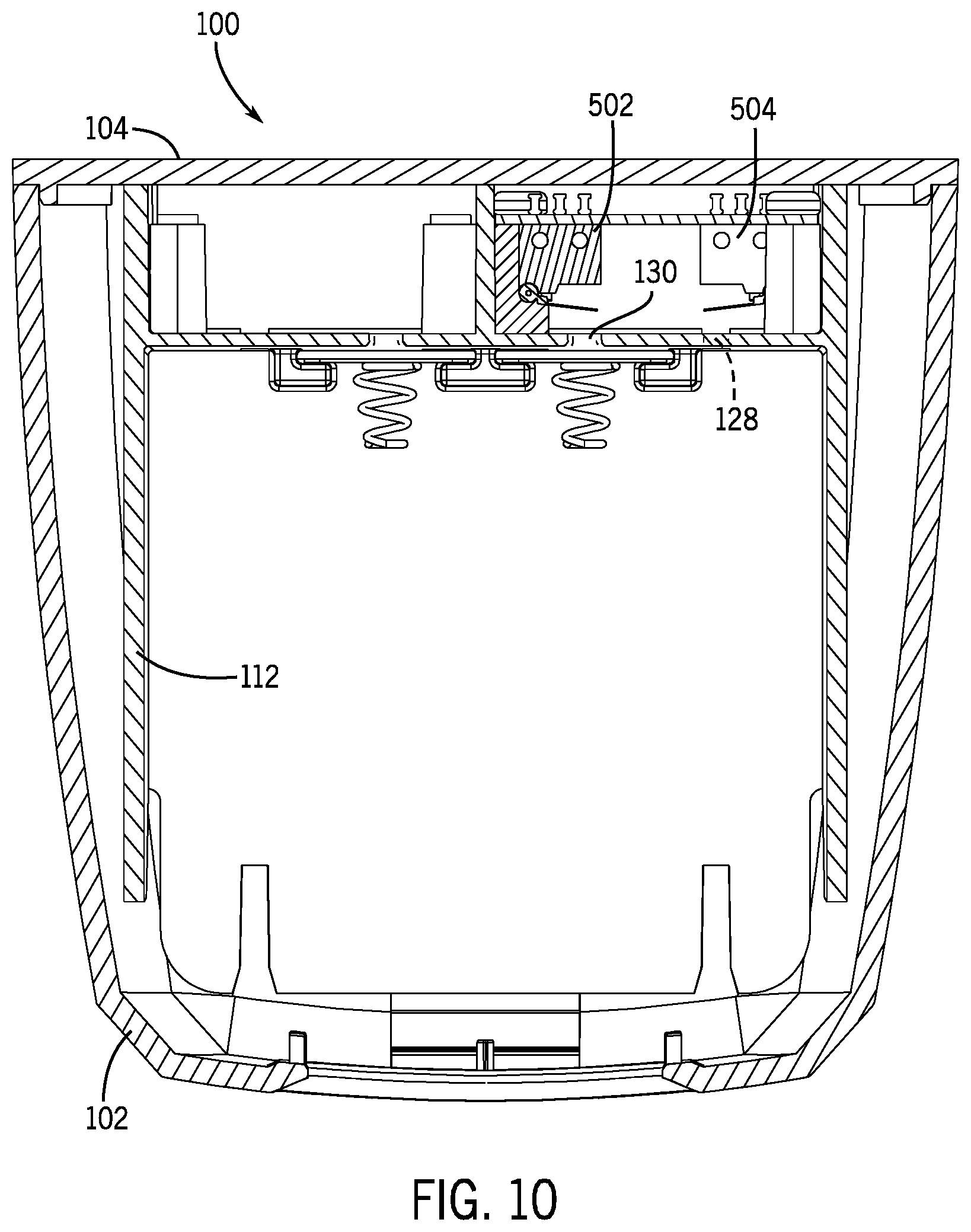 Patent US11793365 Figure 10 – Dispenser for use with refill cartridge