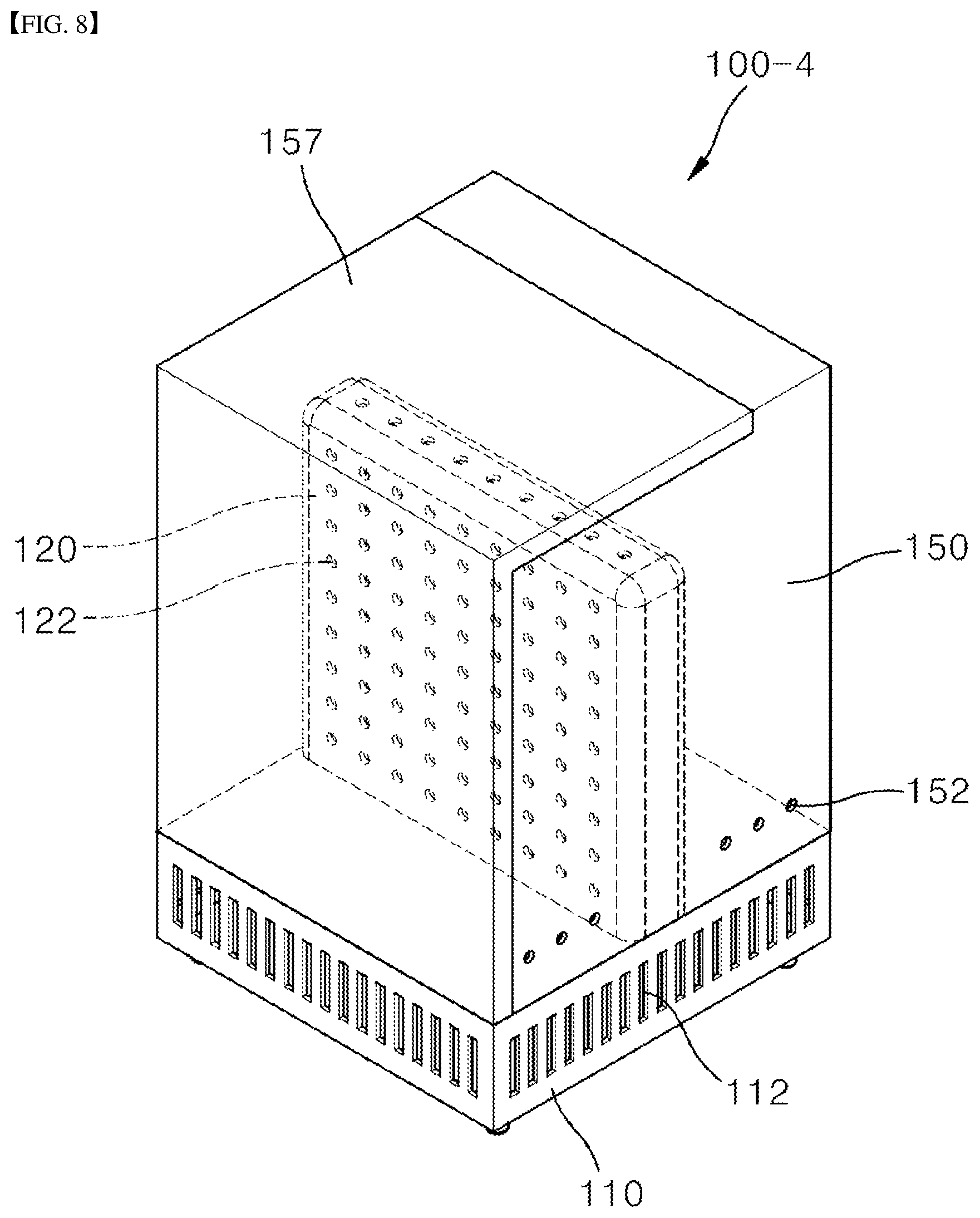 Patent US11793366 Figure 8 – Towel maintenance device