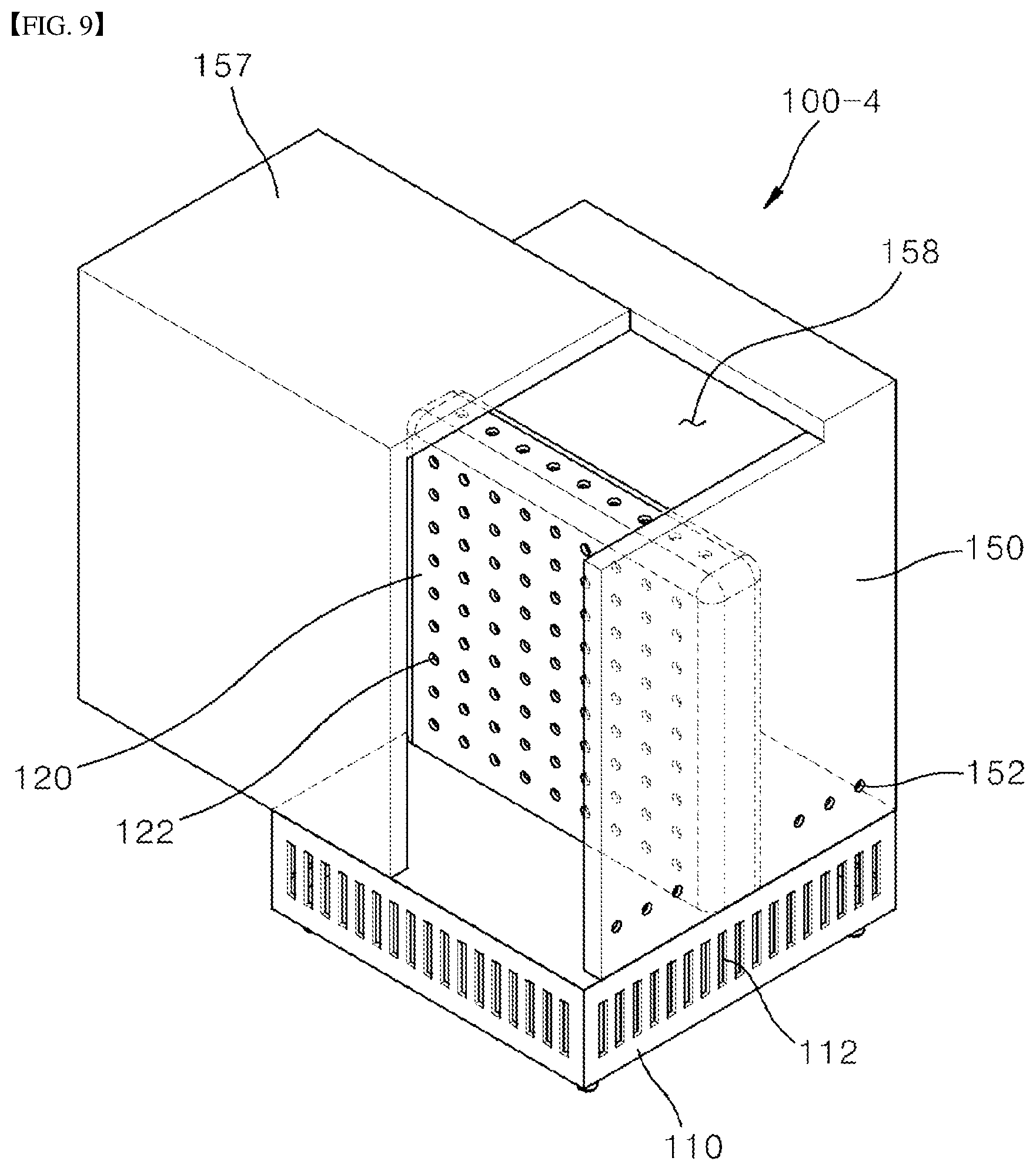 Patent US11793366 Figure 9 – Towel maintenance device