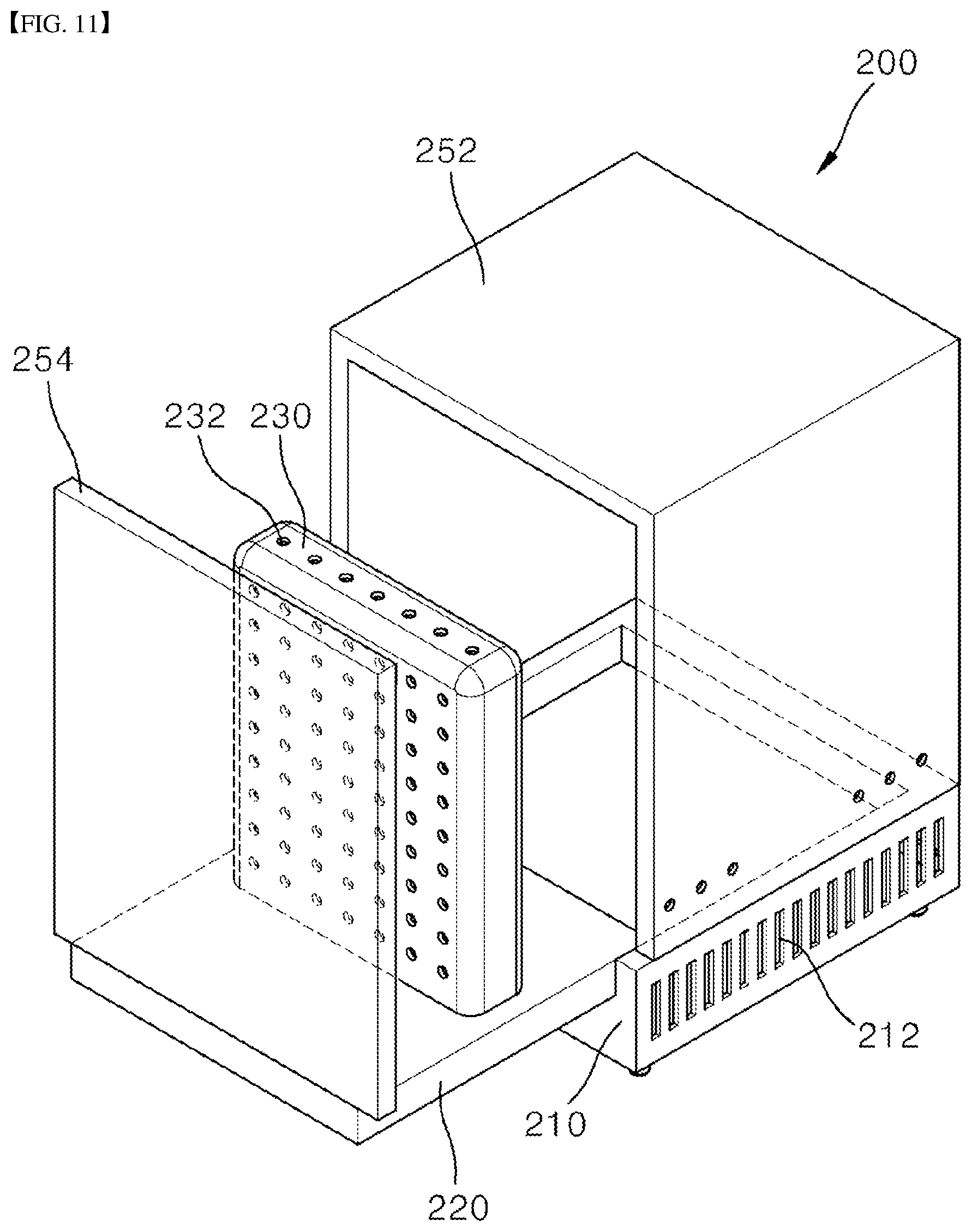 Patent US11793366 Figure 11 – Towel maintenance device