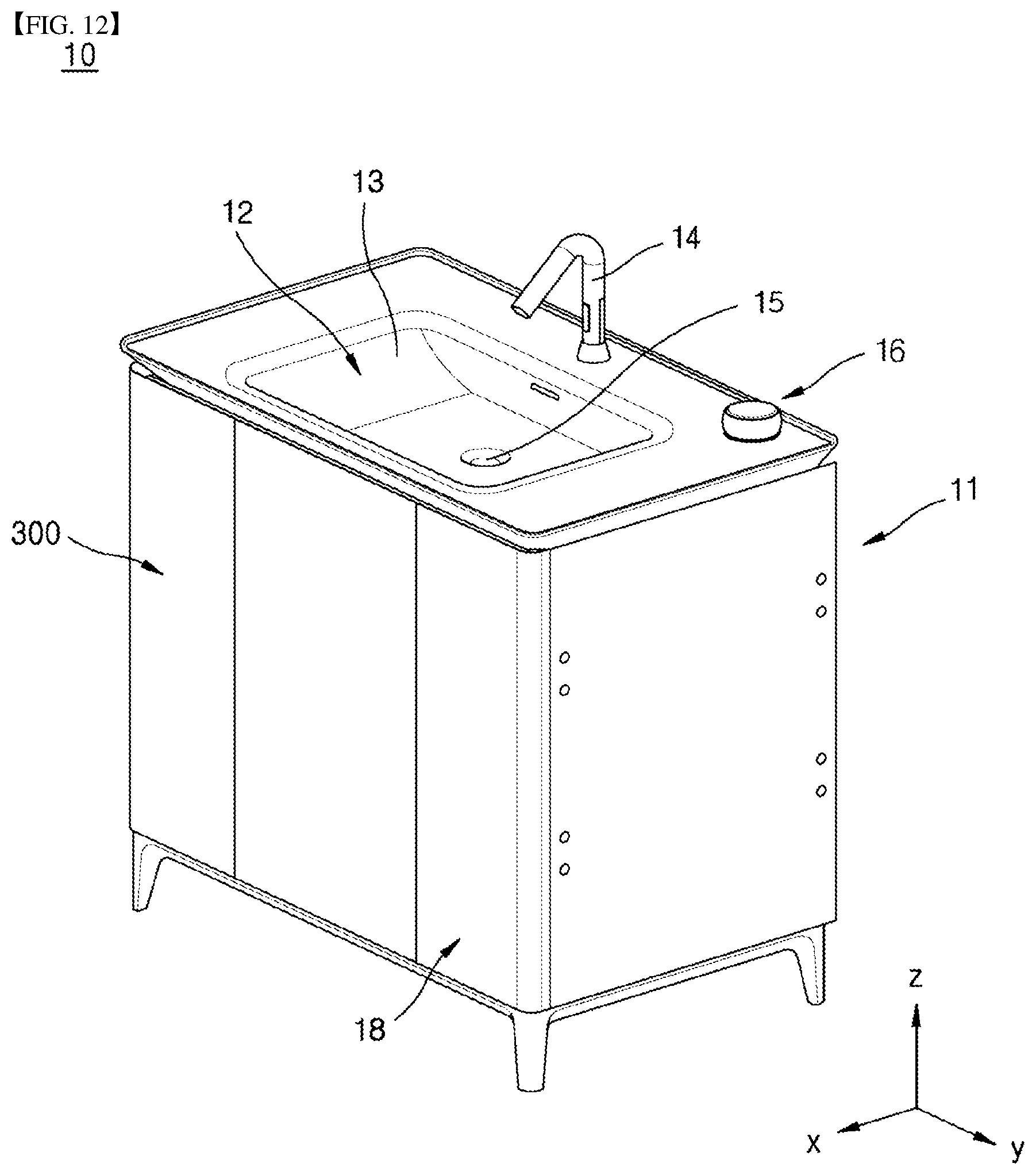 Patent US11793366 Figure 12 – Towel maintenance device