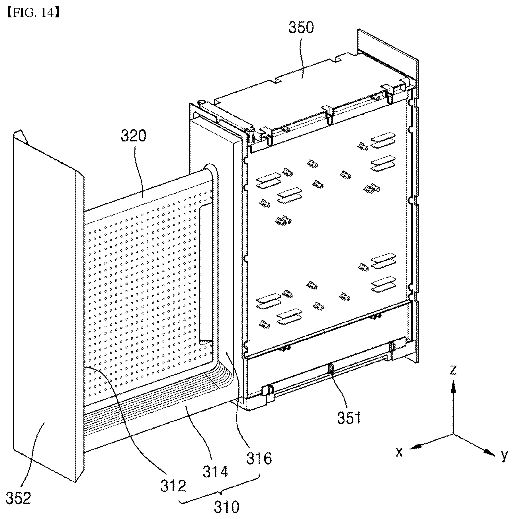 Patent US11793366 Figure 14 – Towel maintenance device