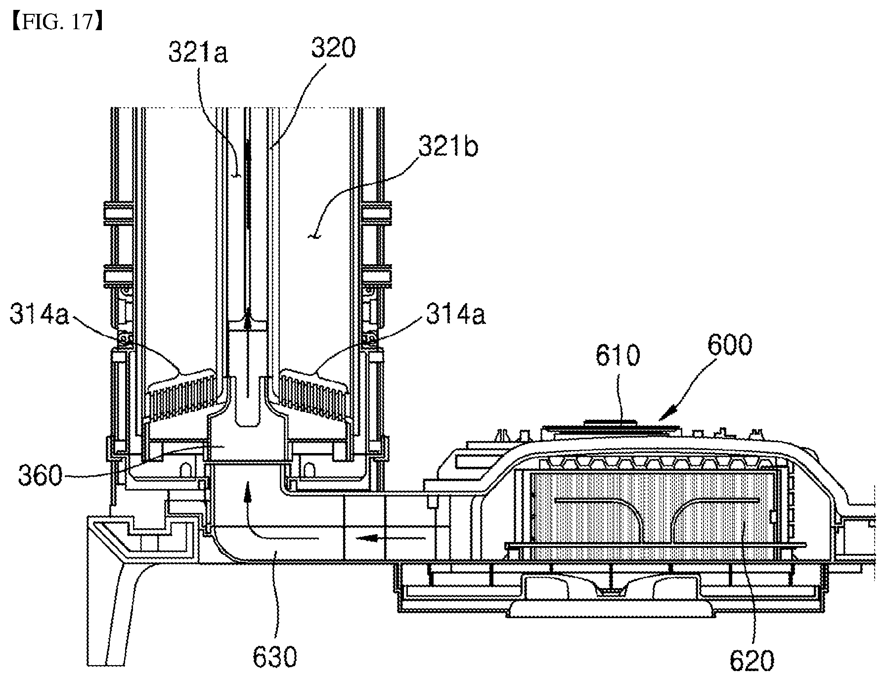 Patent US11793366 Figure 17 – Towel maintenance device