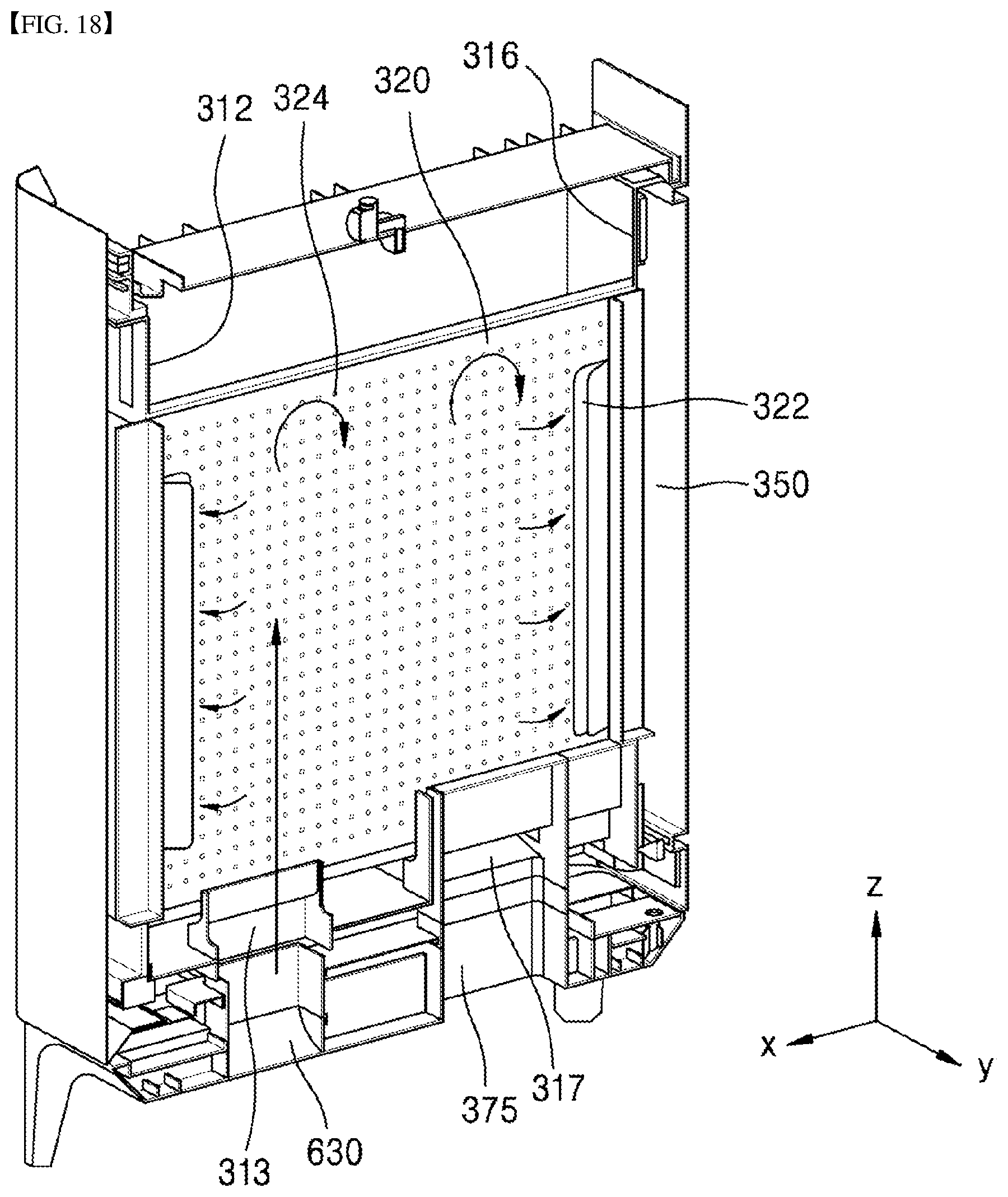 Patent US11793366 Figure 18 – Towel maintenance device