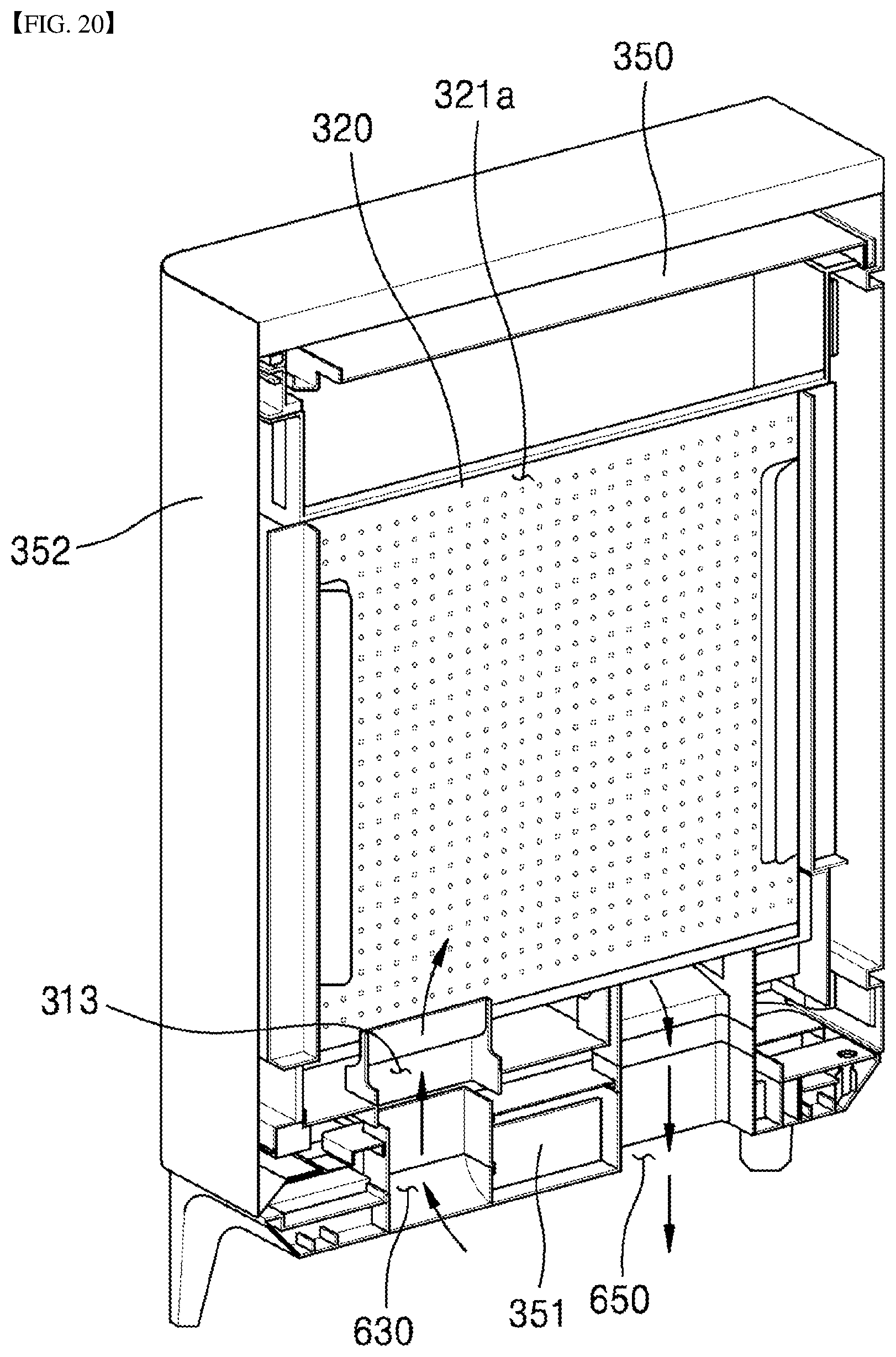 Patent US11793366 Figure 20 – Towel maintenance device