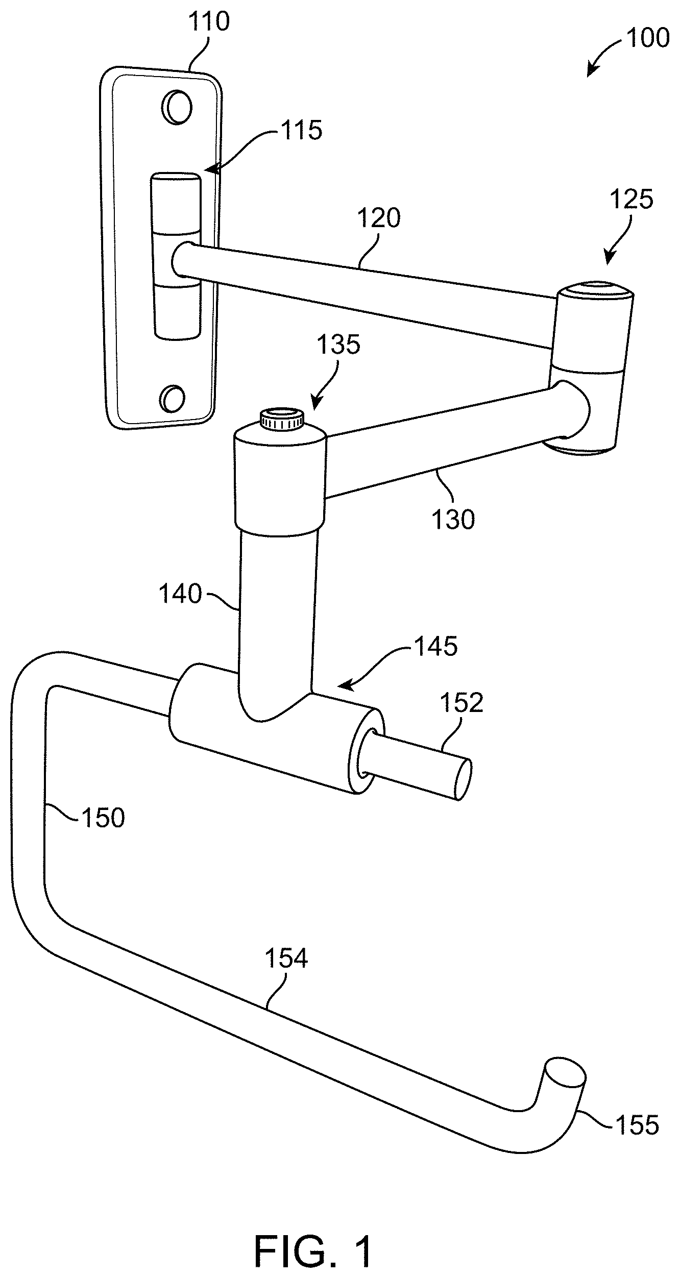 Patent US11793367 Figure 1 – Toilet paper holder systems and methods