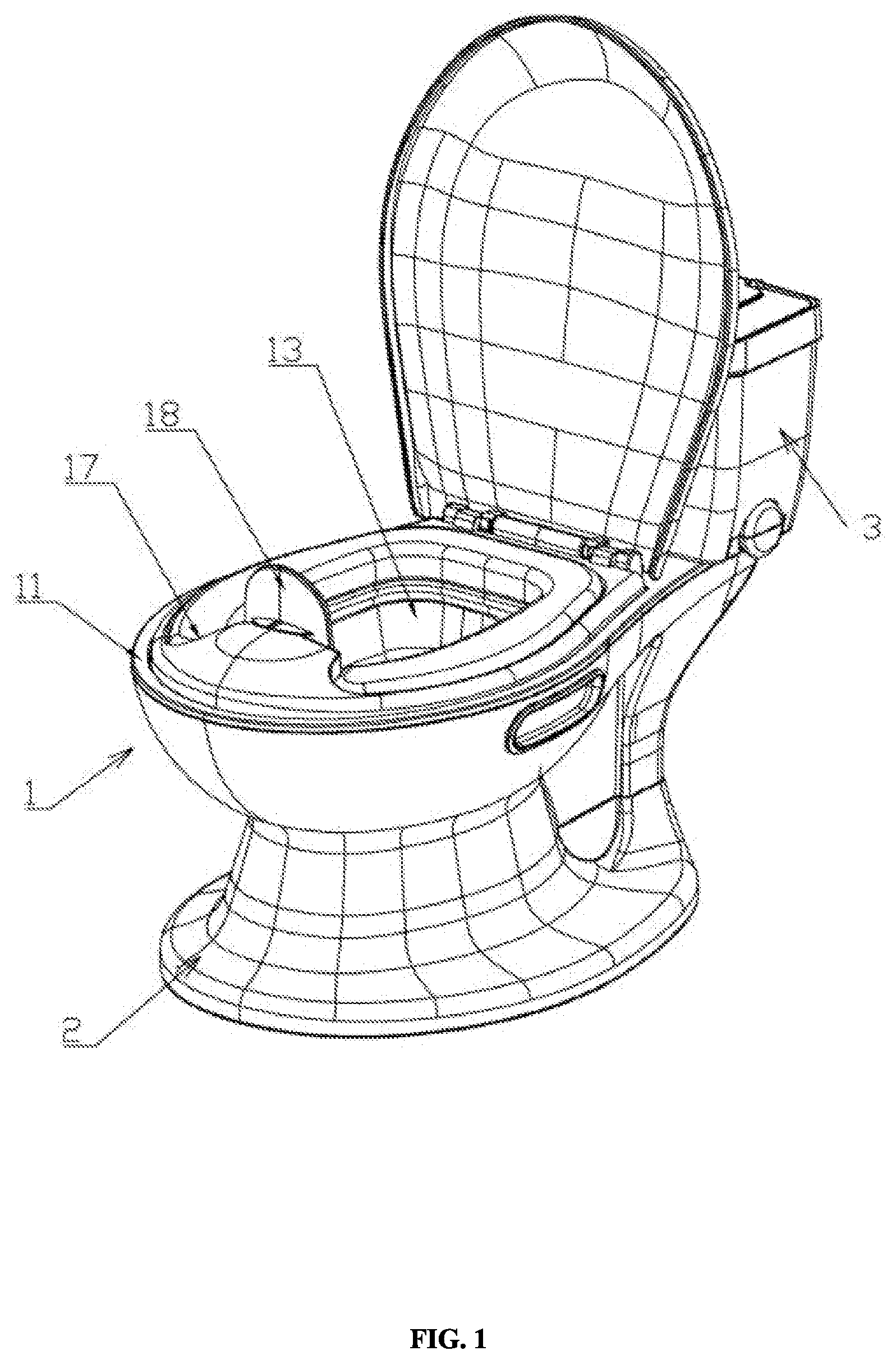 Patent US11793369 Figure 1 – Potty chair