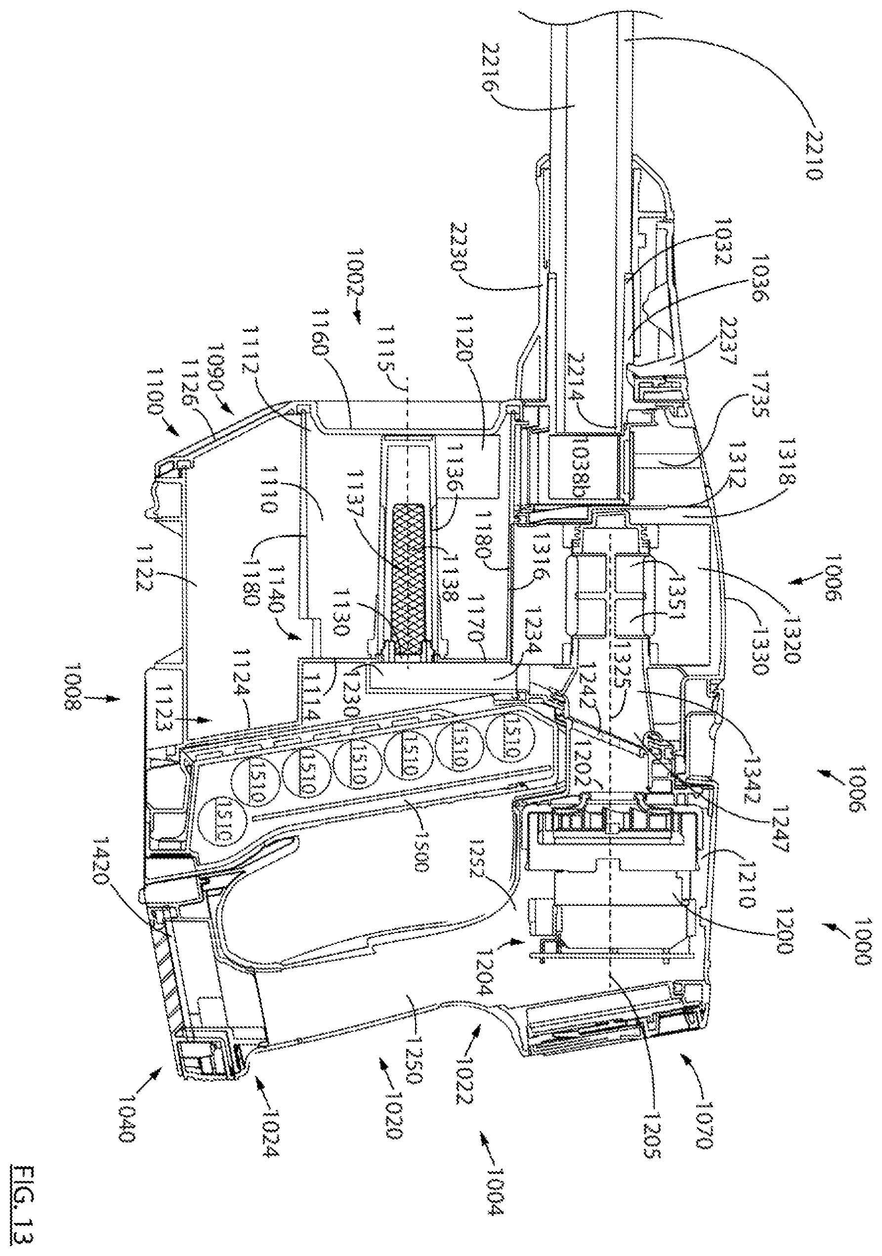 Patent US11793374 Figure 11 – Surface cleaning apparatus with a variable inlet flow area