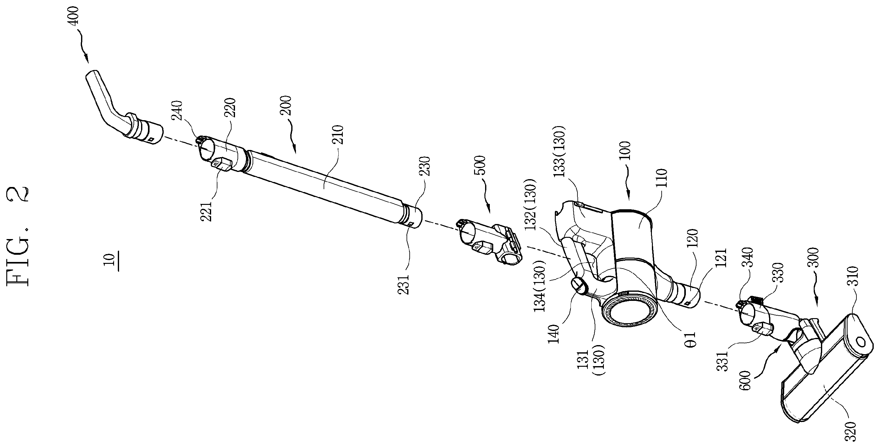 Patent US11793375 Figure 2 – Conversion member and electric cleaner including the same