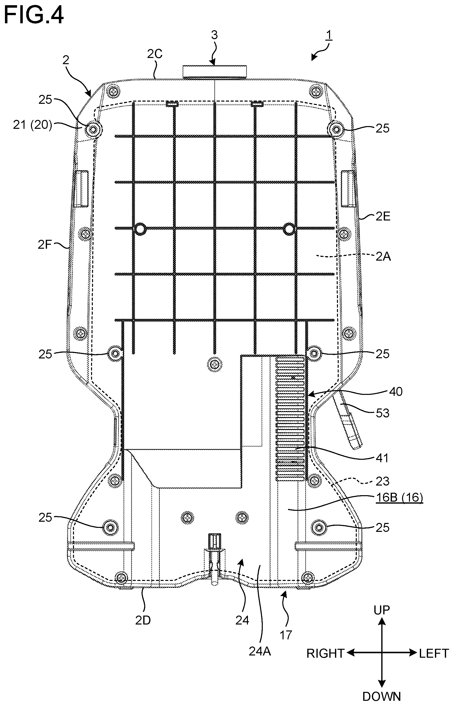 Patent US11793377 Figure 4 – Backpack dust collector