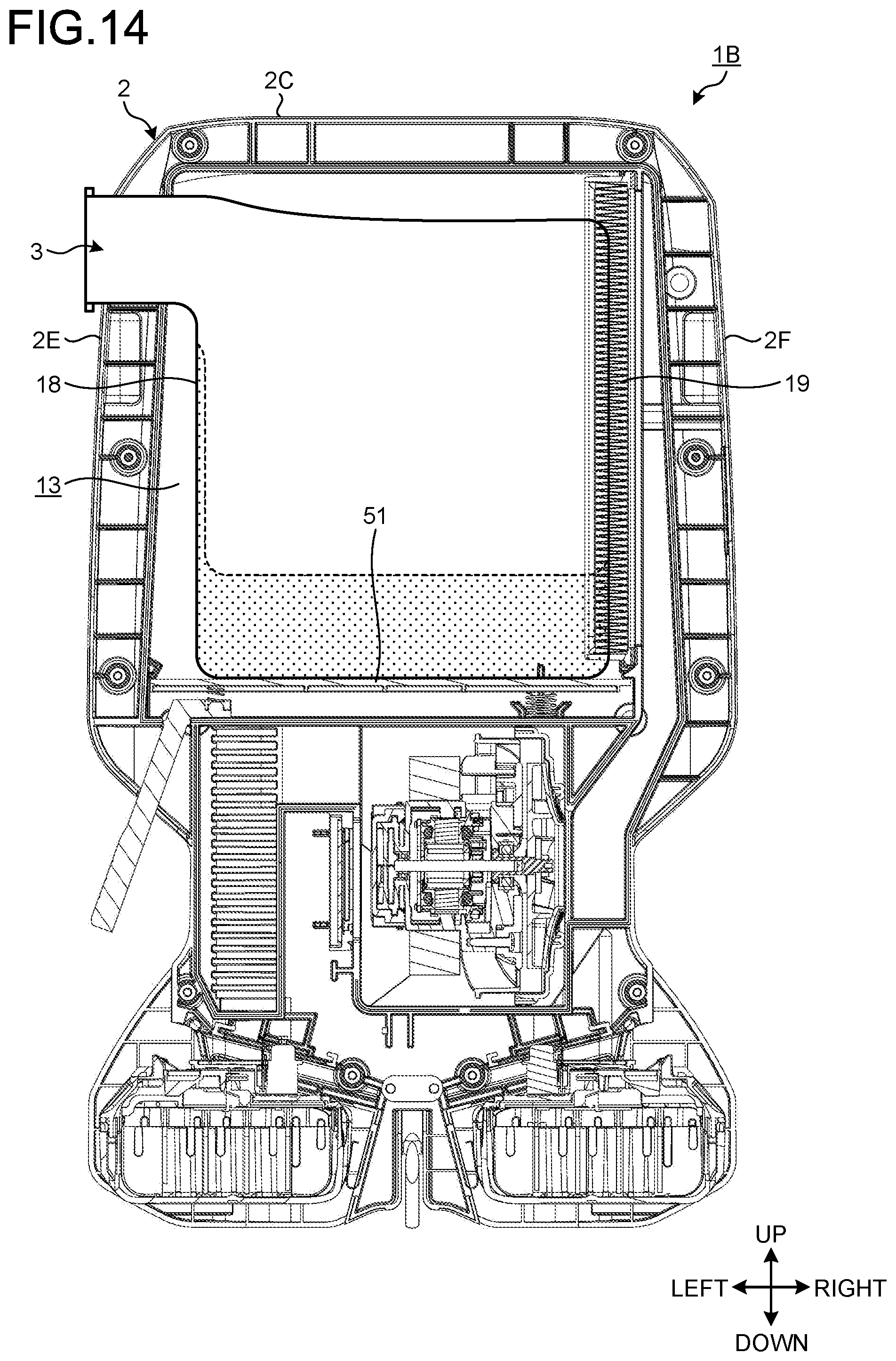 Patent US11793377 Figure 13 – Backpack dust collector