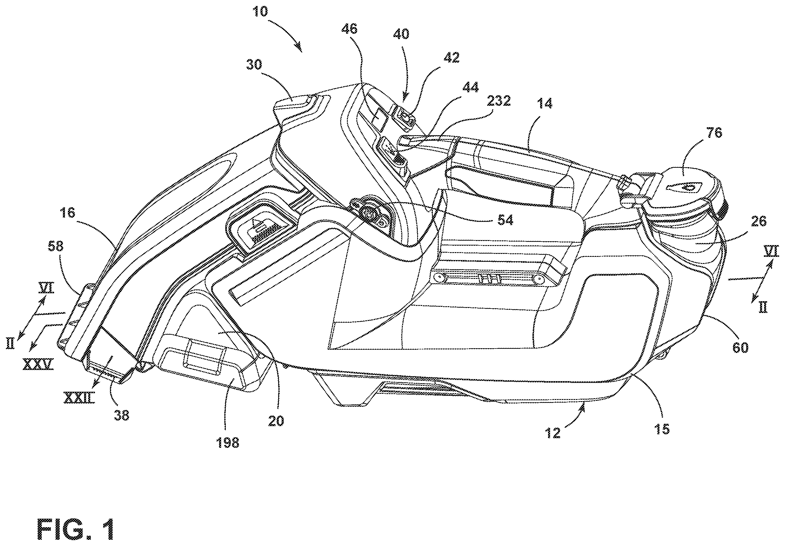 Patent US11793378 Figure 1 – Handheld extraction cleaner