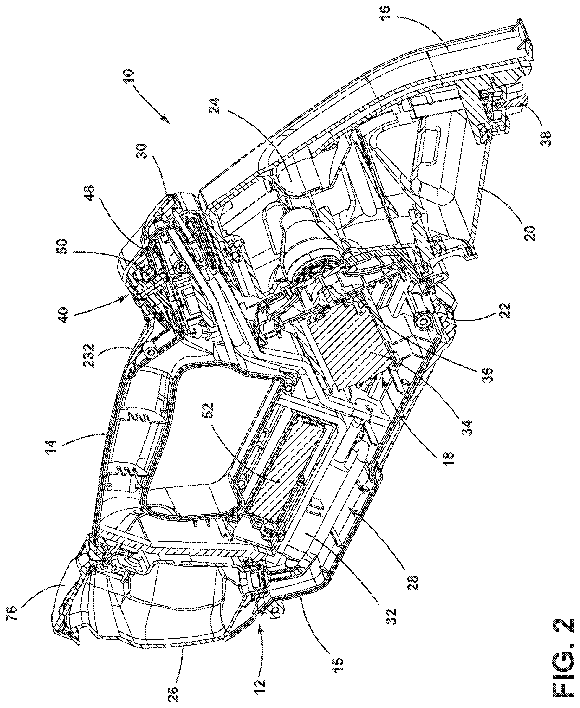 Patent US11793378 Figure 2 – Handheld extraction cleaner