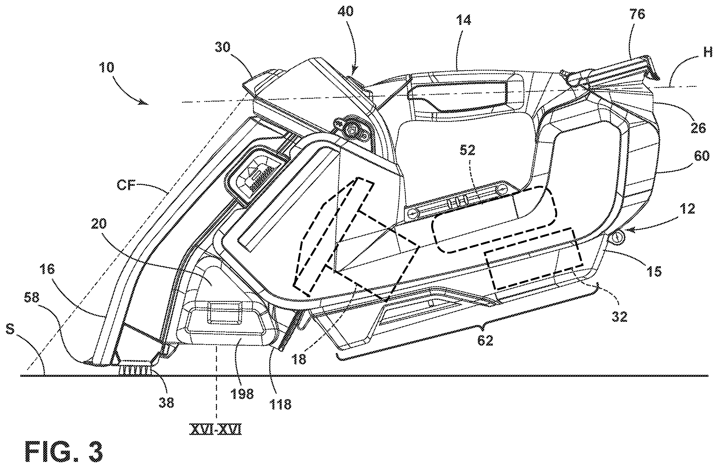 Patent US11793378 Figure 3 – Handheld extraction cleaner