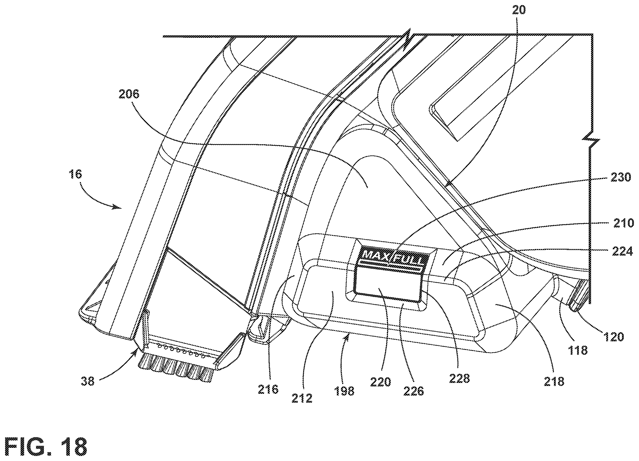 Patent US11793378 Figure 12 – Handheld extraction cleaner