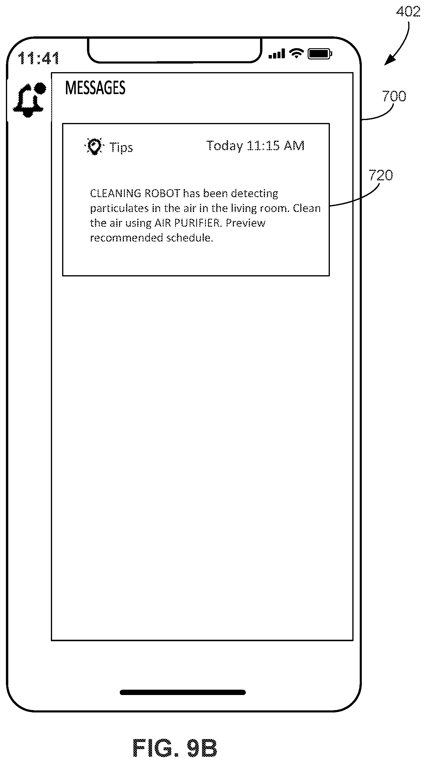 Patent US11793379 Figure 11 – Floor and air cleaning systems and related methods