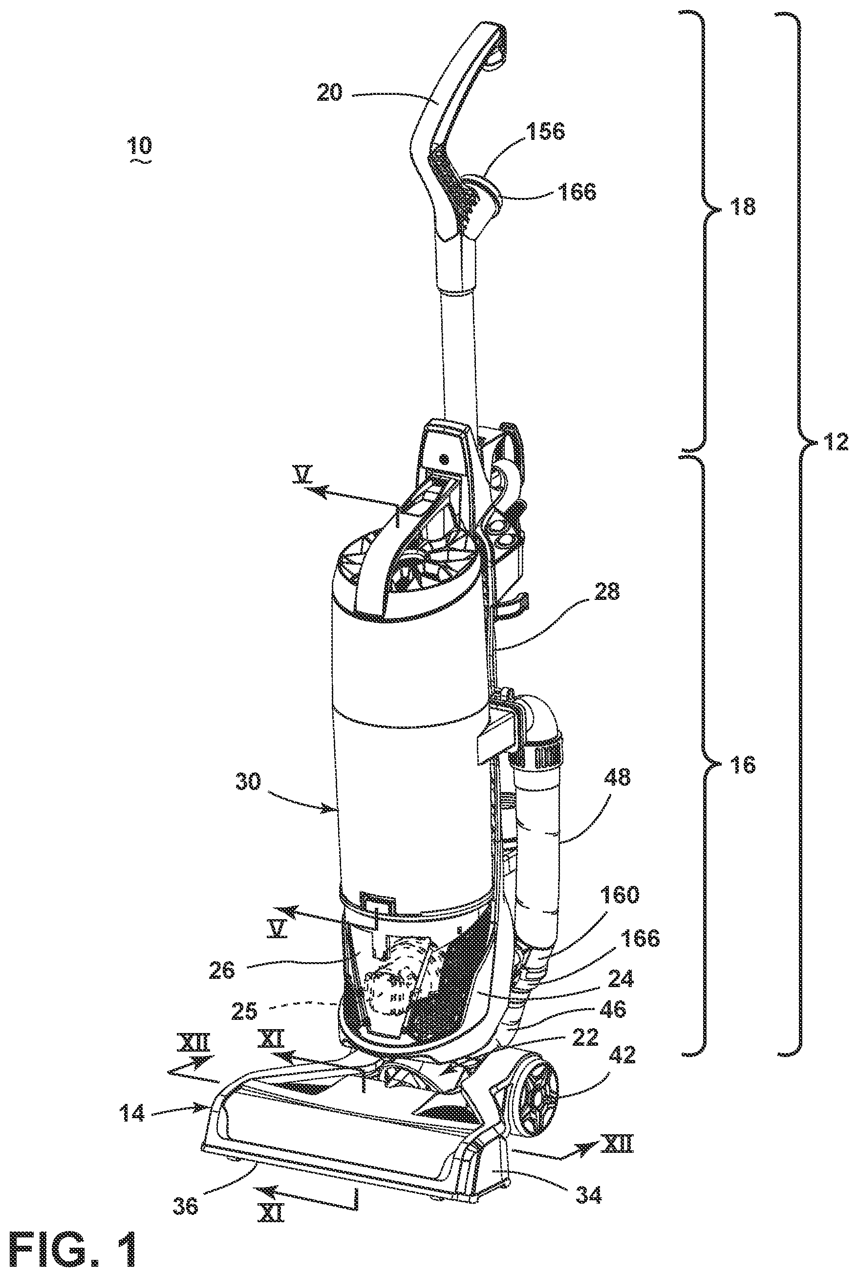 Patent US11793380 Figure 1 – Vacuum cleaner