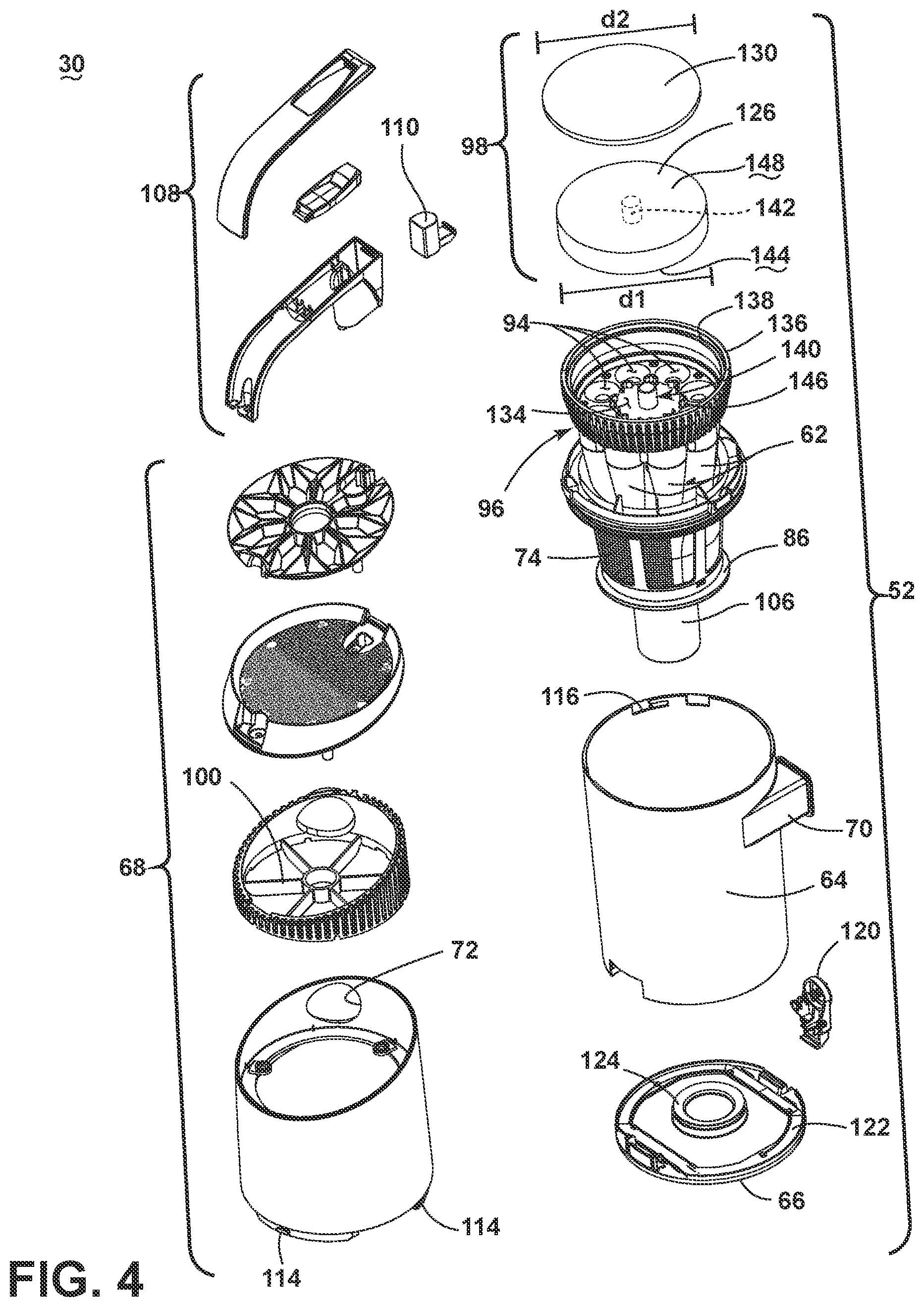 Patent US11793380 Figure 4 – Vacuum cleaner