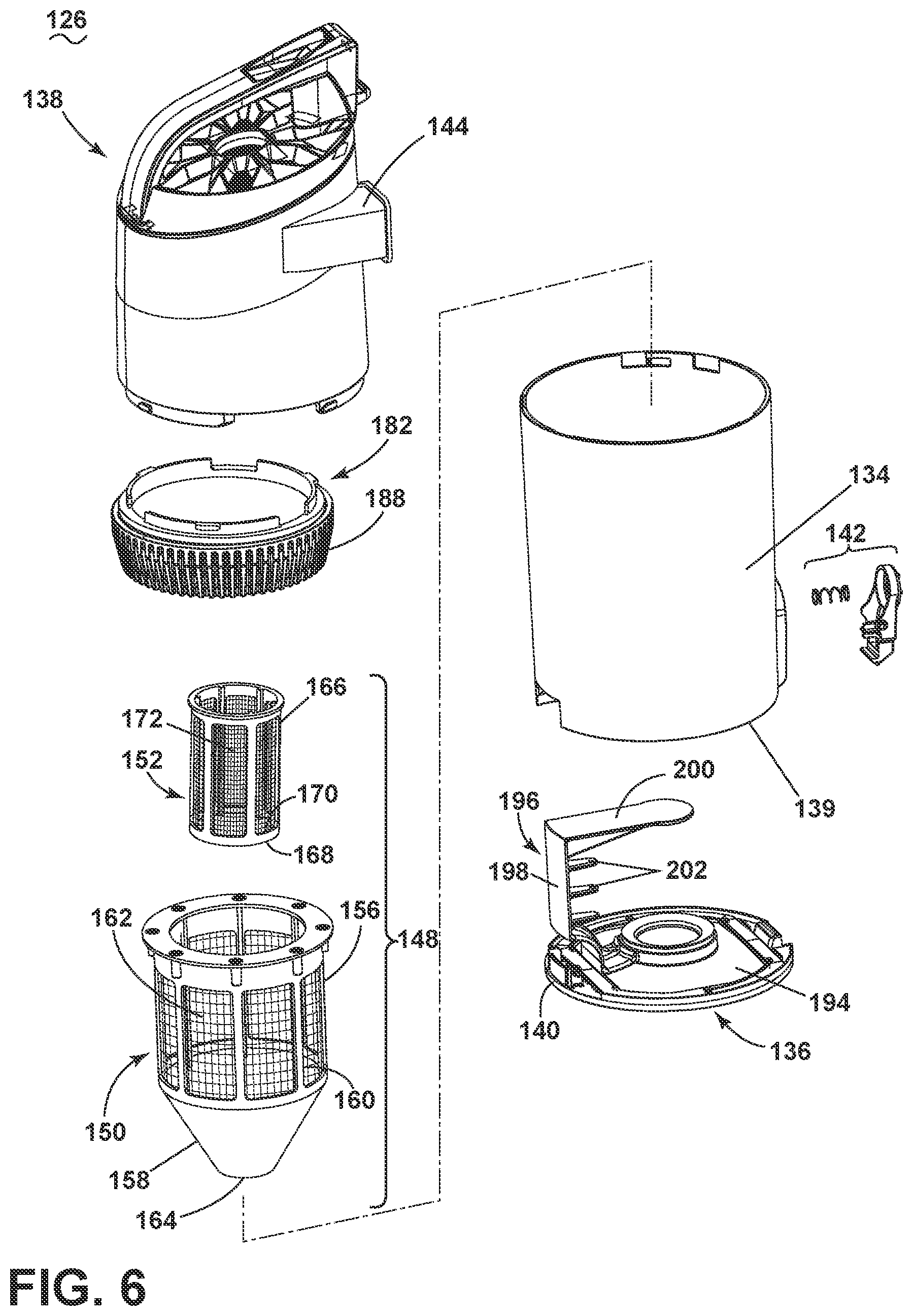 Patent US11793381 Figure 6 – Cyclone module for vacuum cleaner